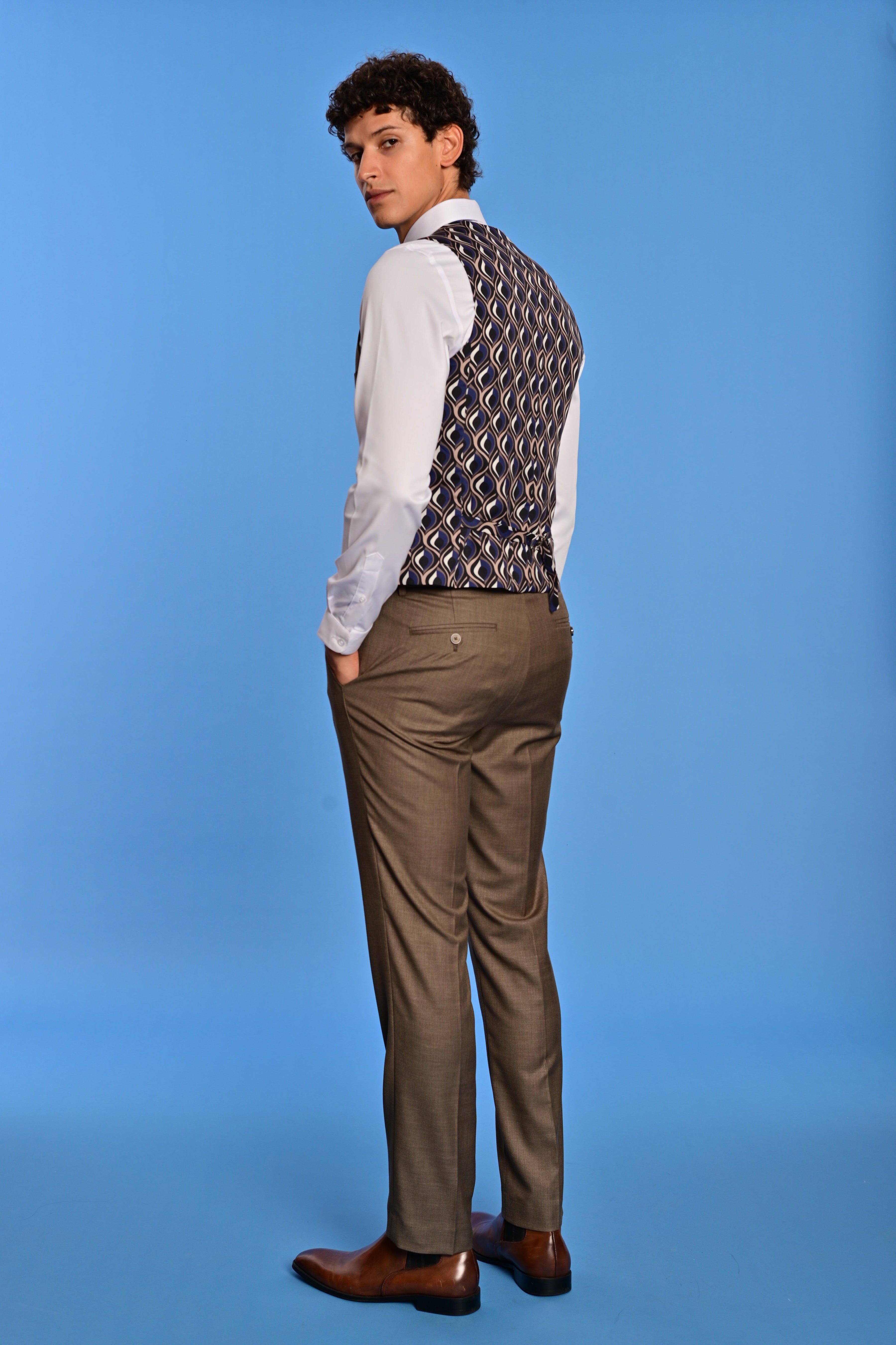 Modern Fit - Downing Pants - Dark Khaki Shark