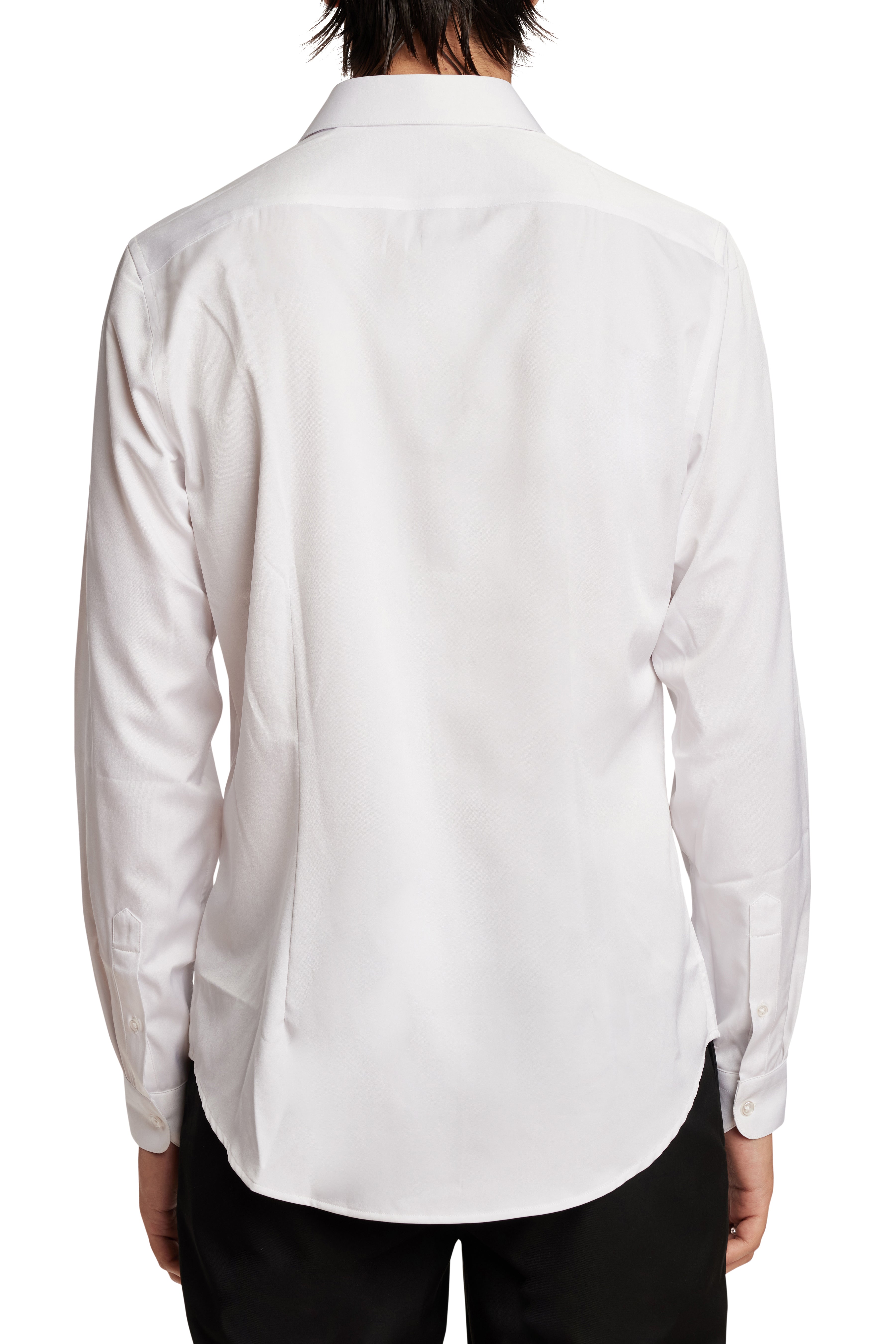 Samuel Spread Collar Shirt - Pearl White