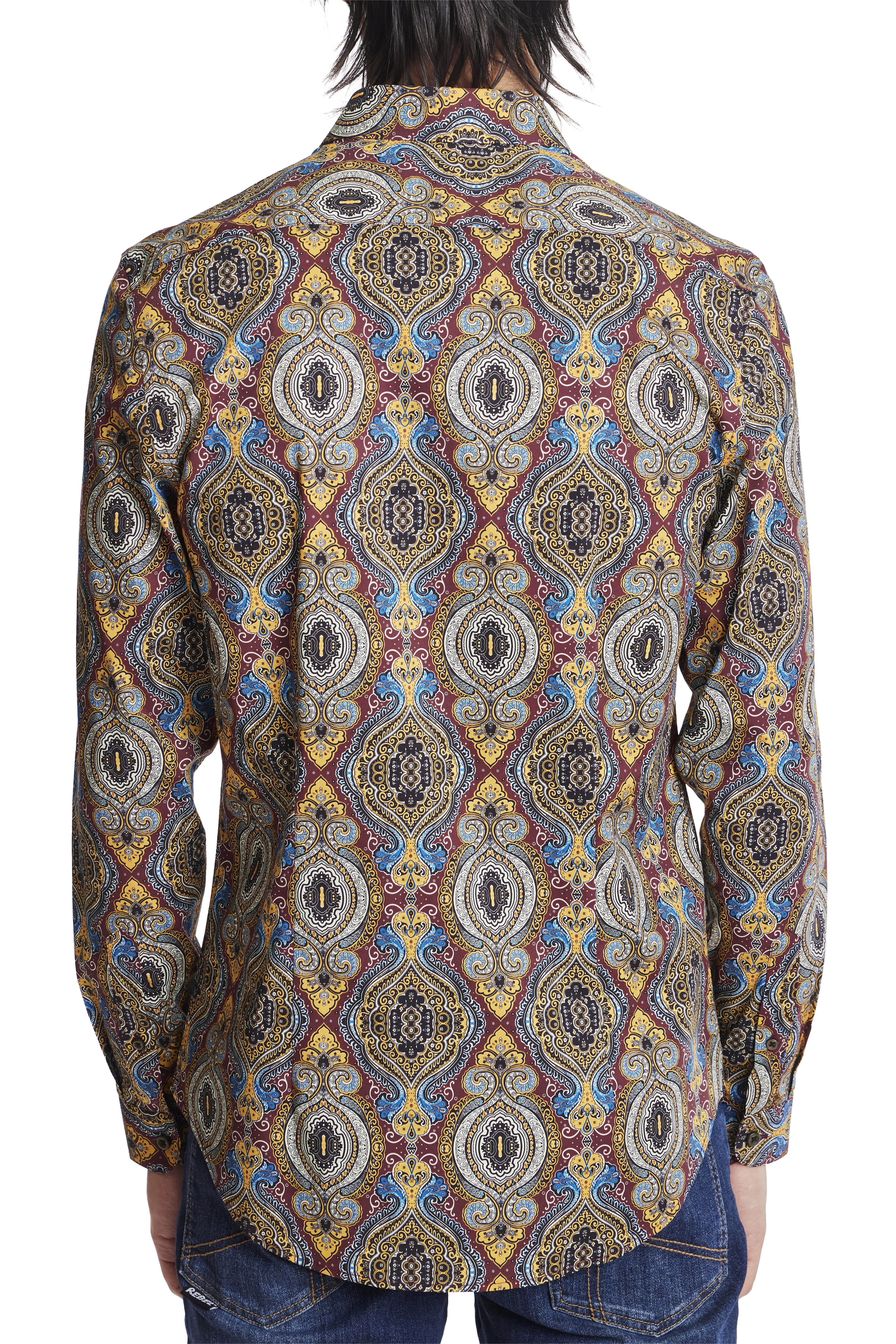 Samuel Spread Collar Shirt - Vintage Paisley