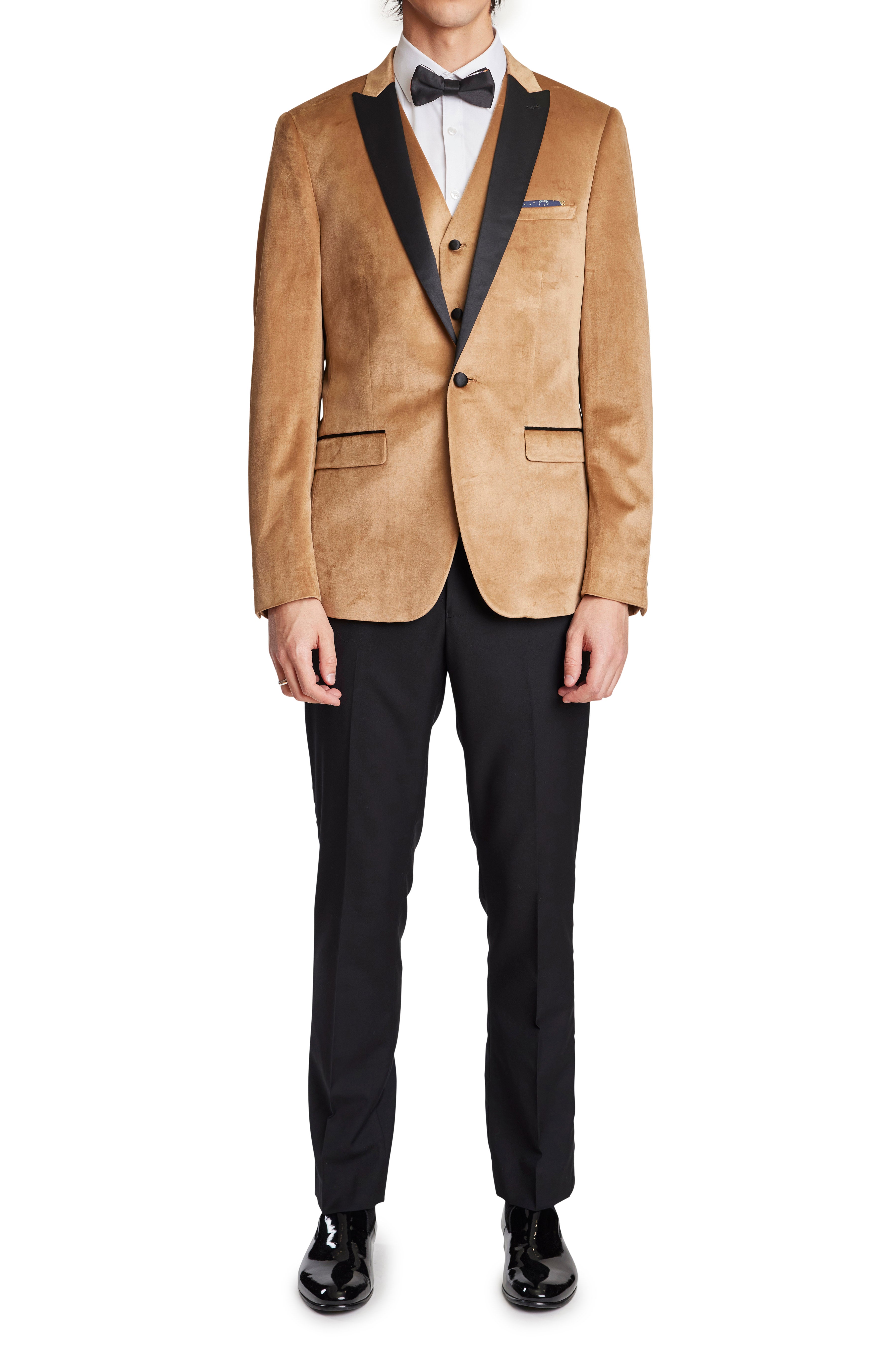 Grosvenor Peak Tux Jacket - slim - Golden Velvet