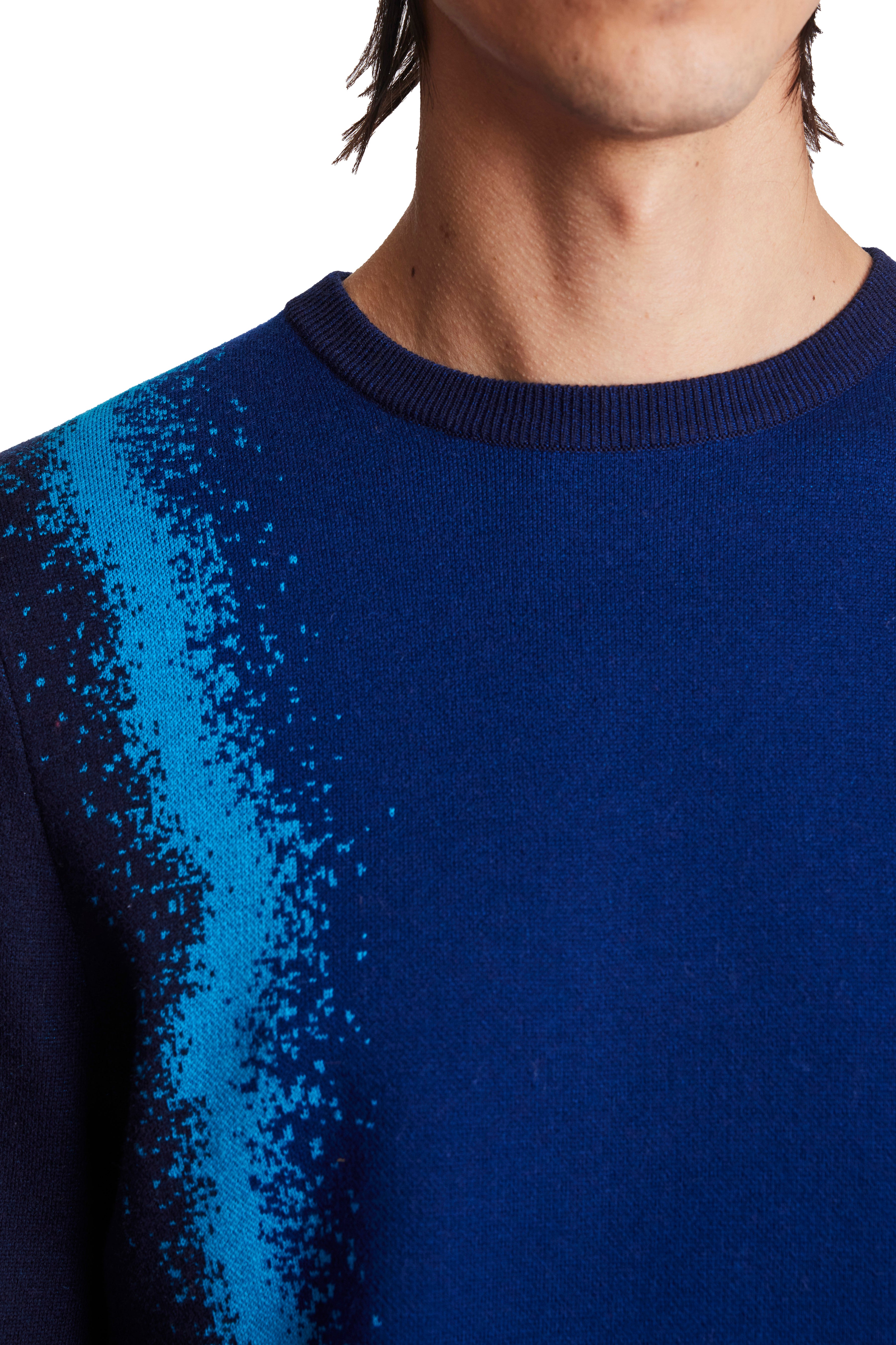 Lightening Crew Sweater - Blue Strike