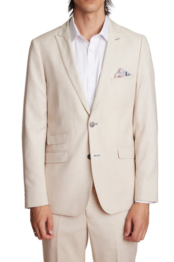 Ashton Peak Jacket - slim - Silken Cream