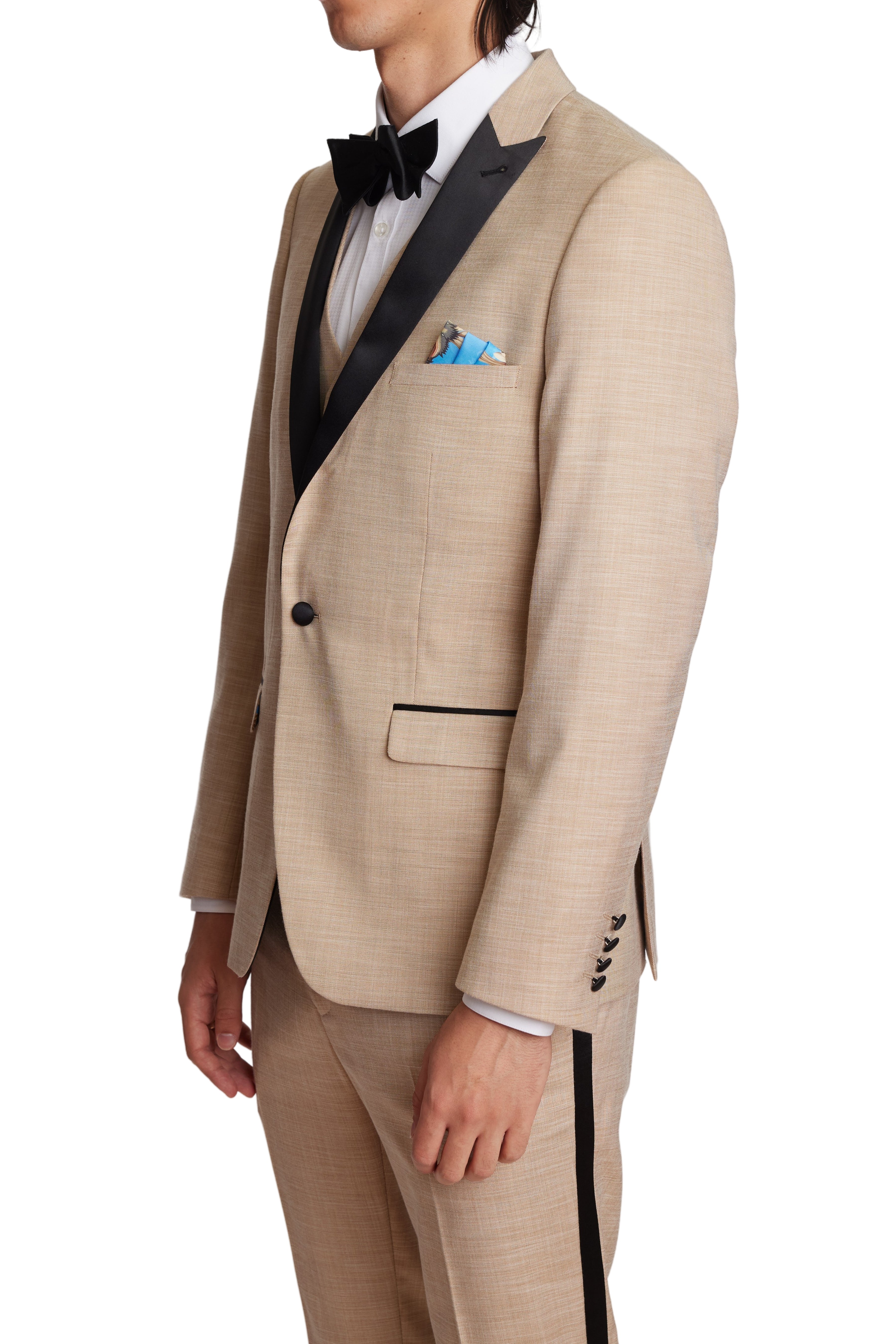 Grosvenor Peak Tux Jacket - slim - Camel Shark