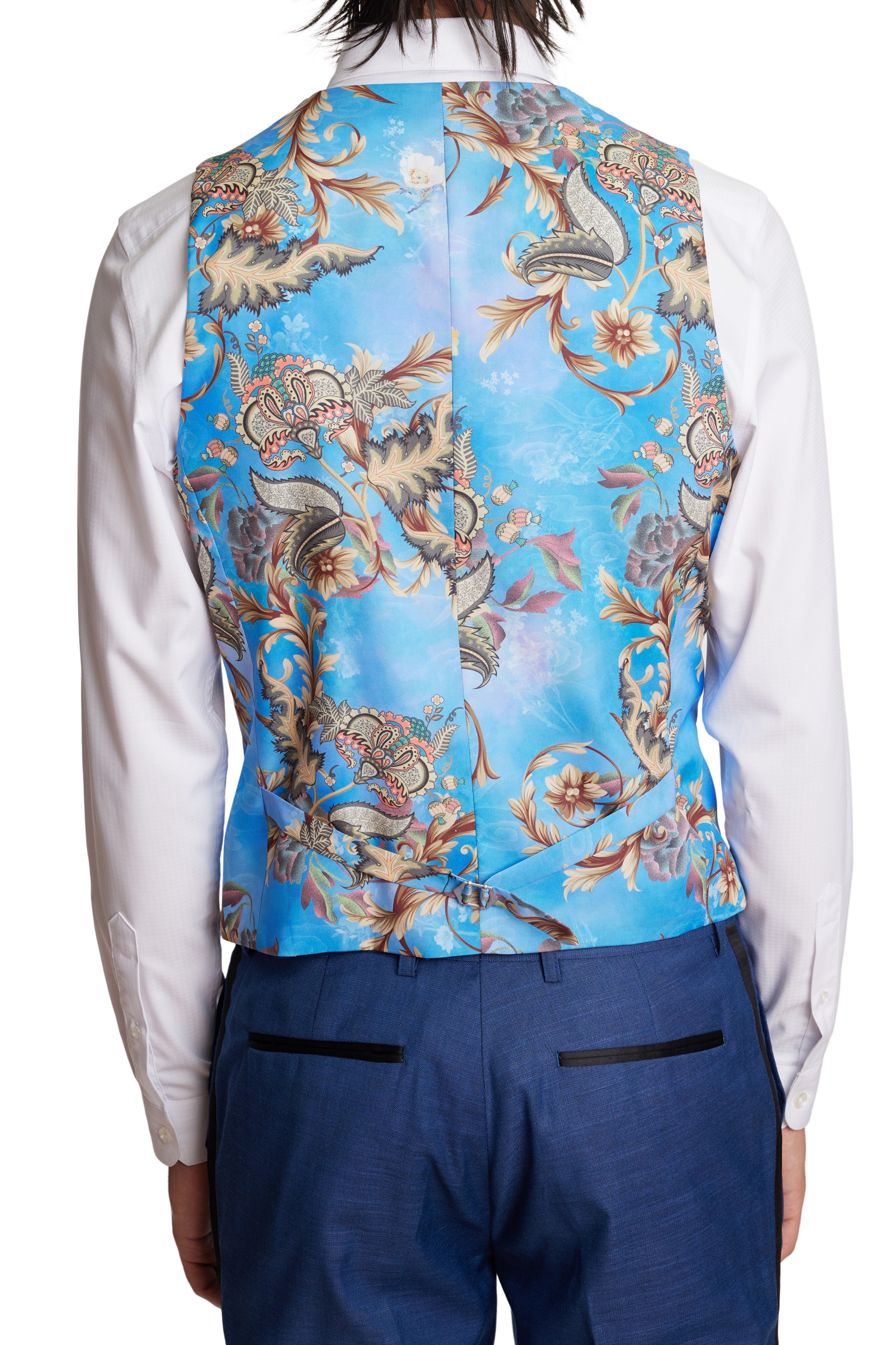 Chatsworth Tux Vest - slim - Dark Blue Shark