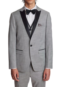  Grosvenor Peak Tux Jacket - slim - Ice Grey Shark