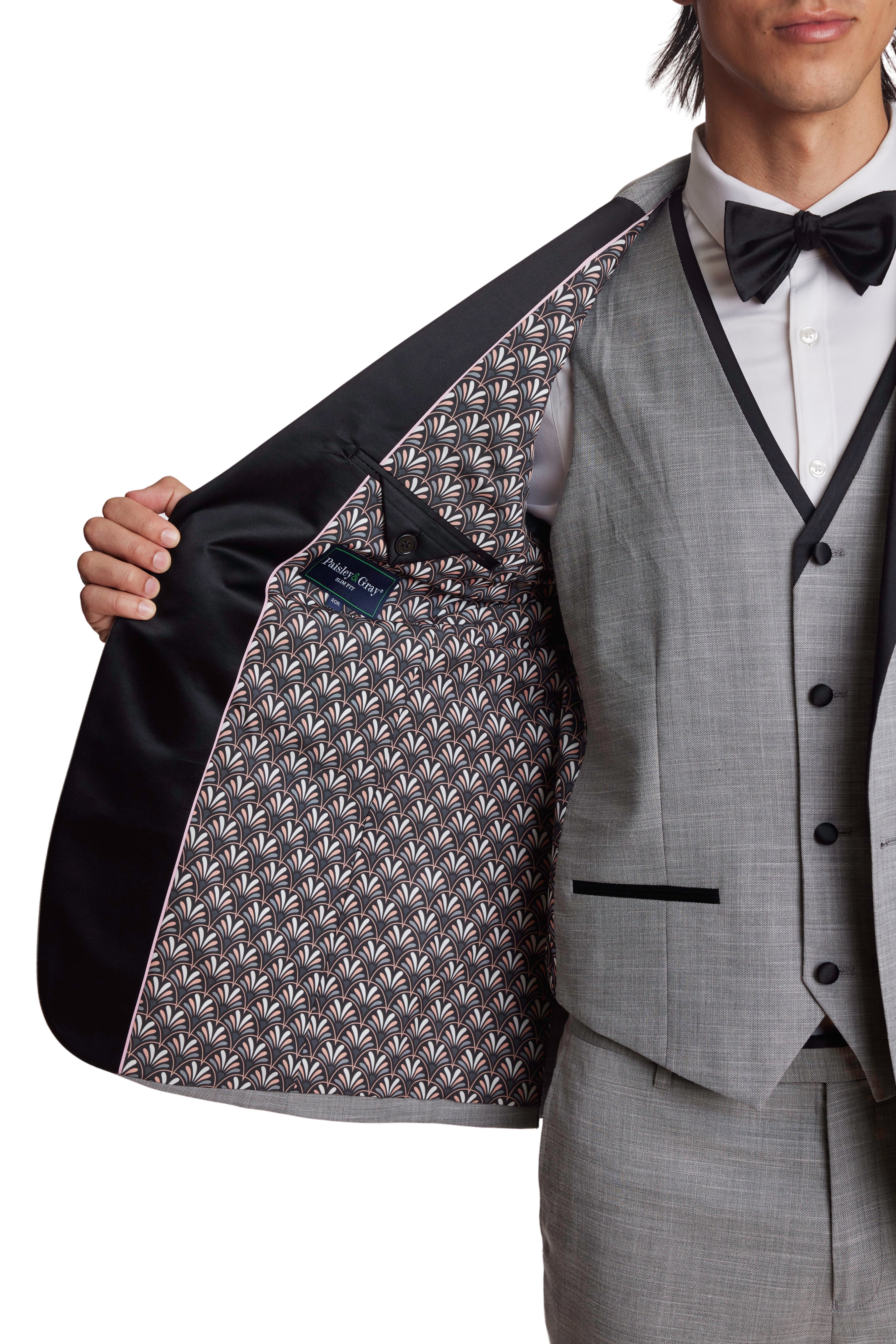 Grosvenor Peak Tux Jacket - slim - Ice Grey Shark