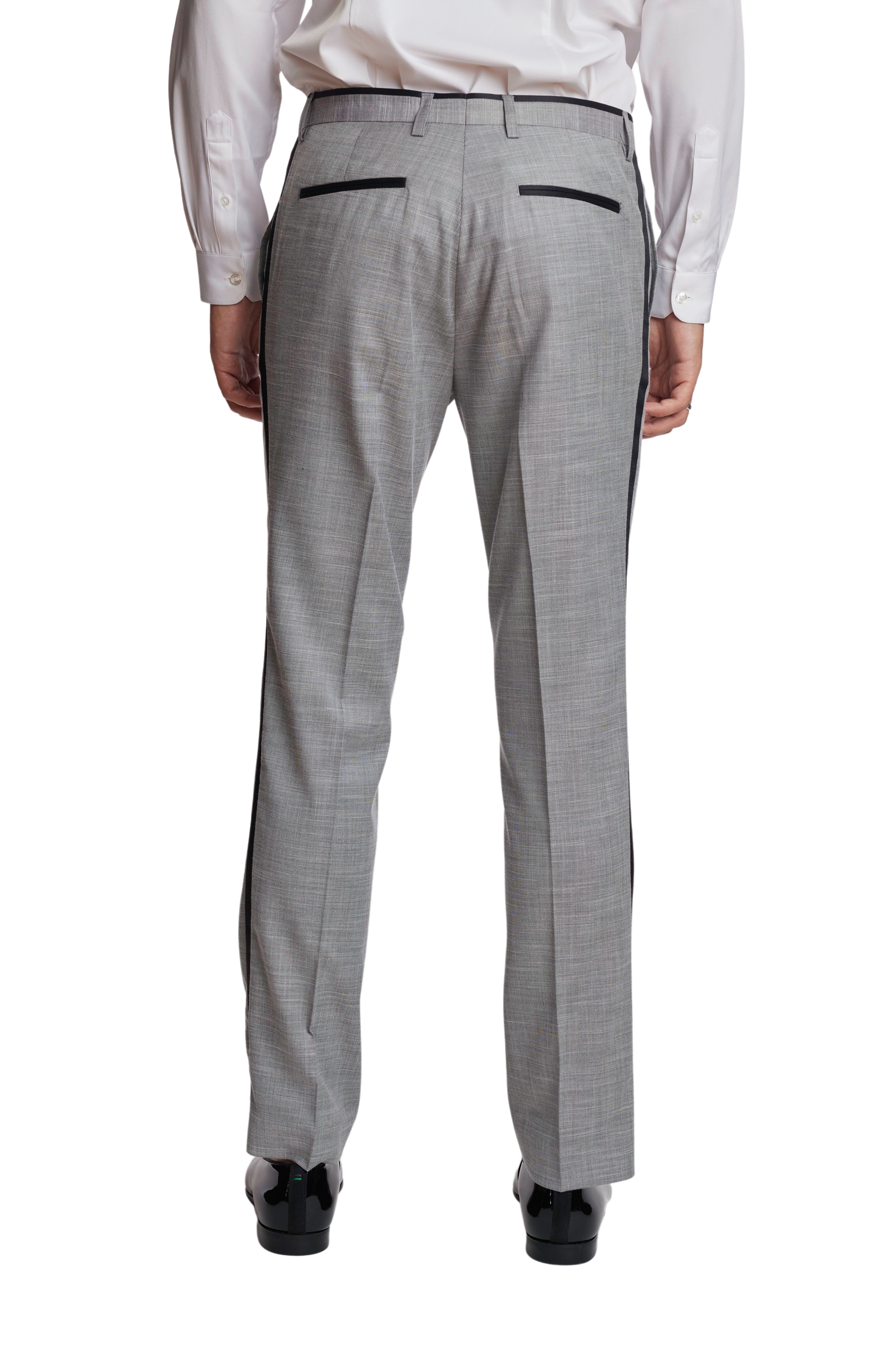 Sloane Tux Pants - slim - Ice Grey Shark