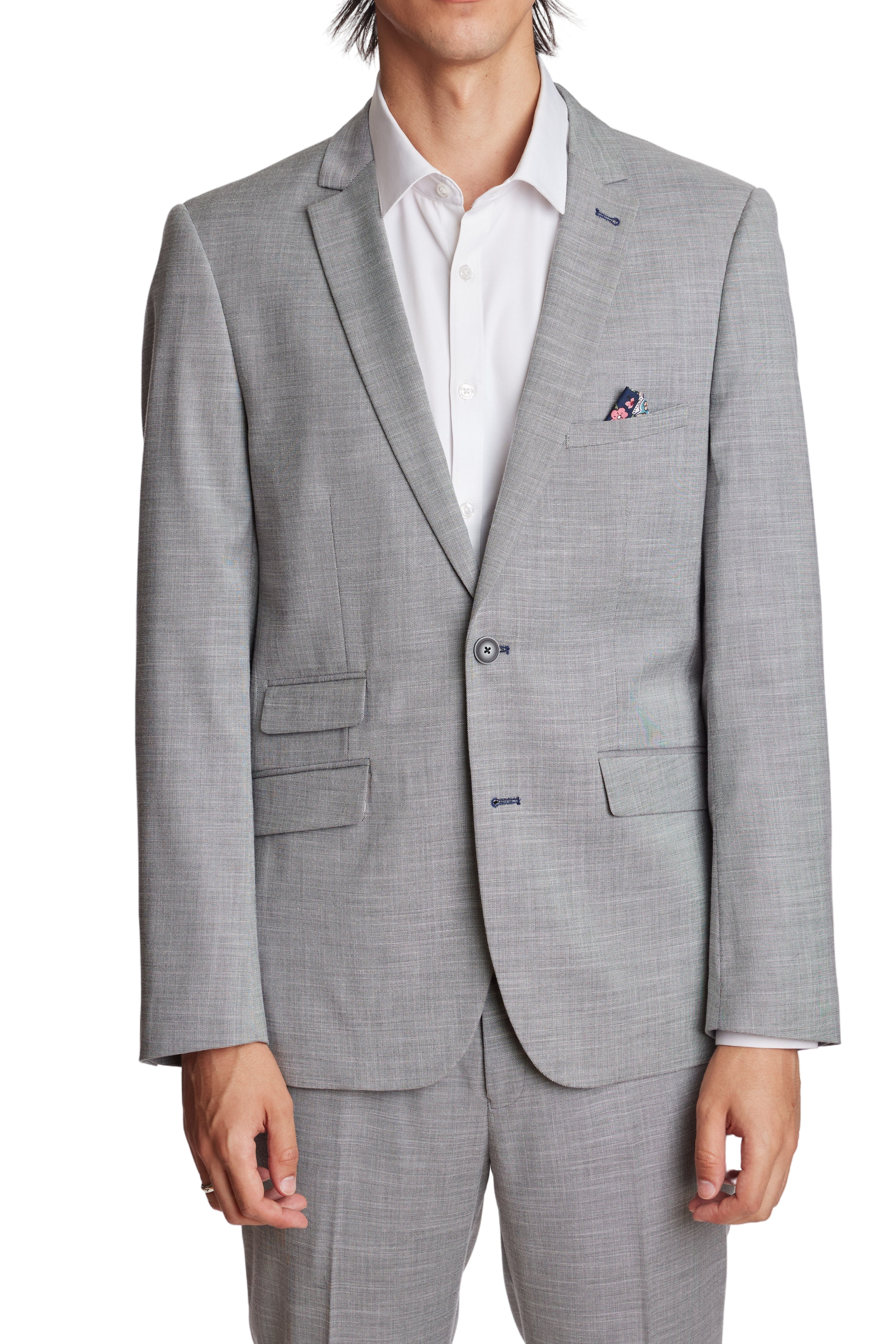 Modern Fit - Dover Notch Jacket - Light Grey Shark