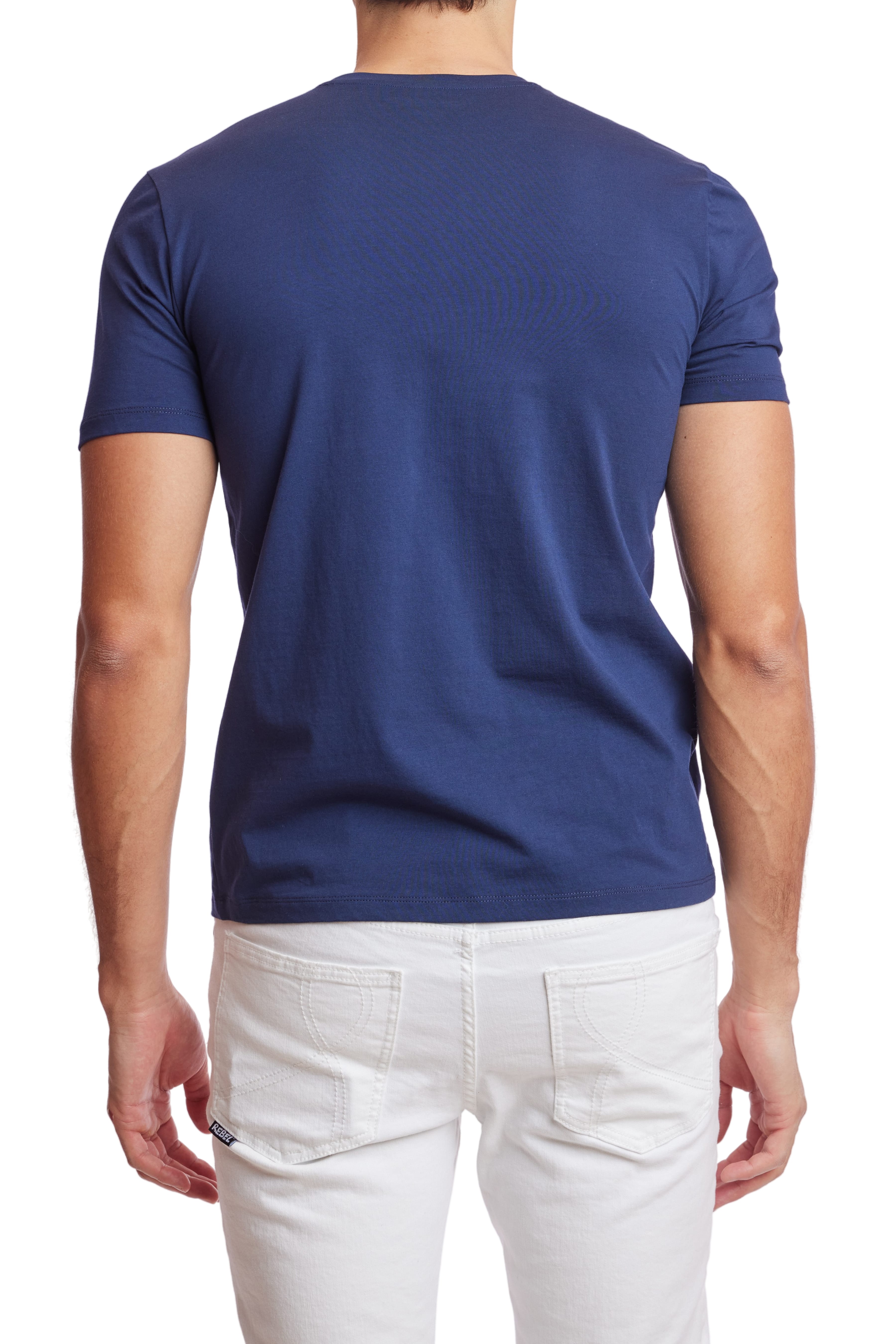 Lucas Crewneck T-Shirt - Navy Blue