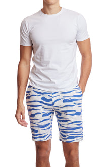  Felix Shorts - slim - White Royal Zebra