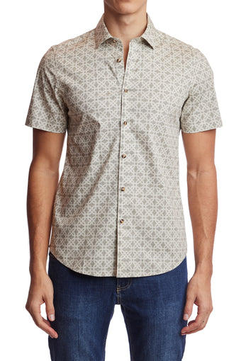 Sawyer S/S Shirt - Safari Geo