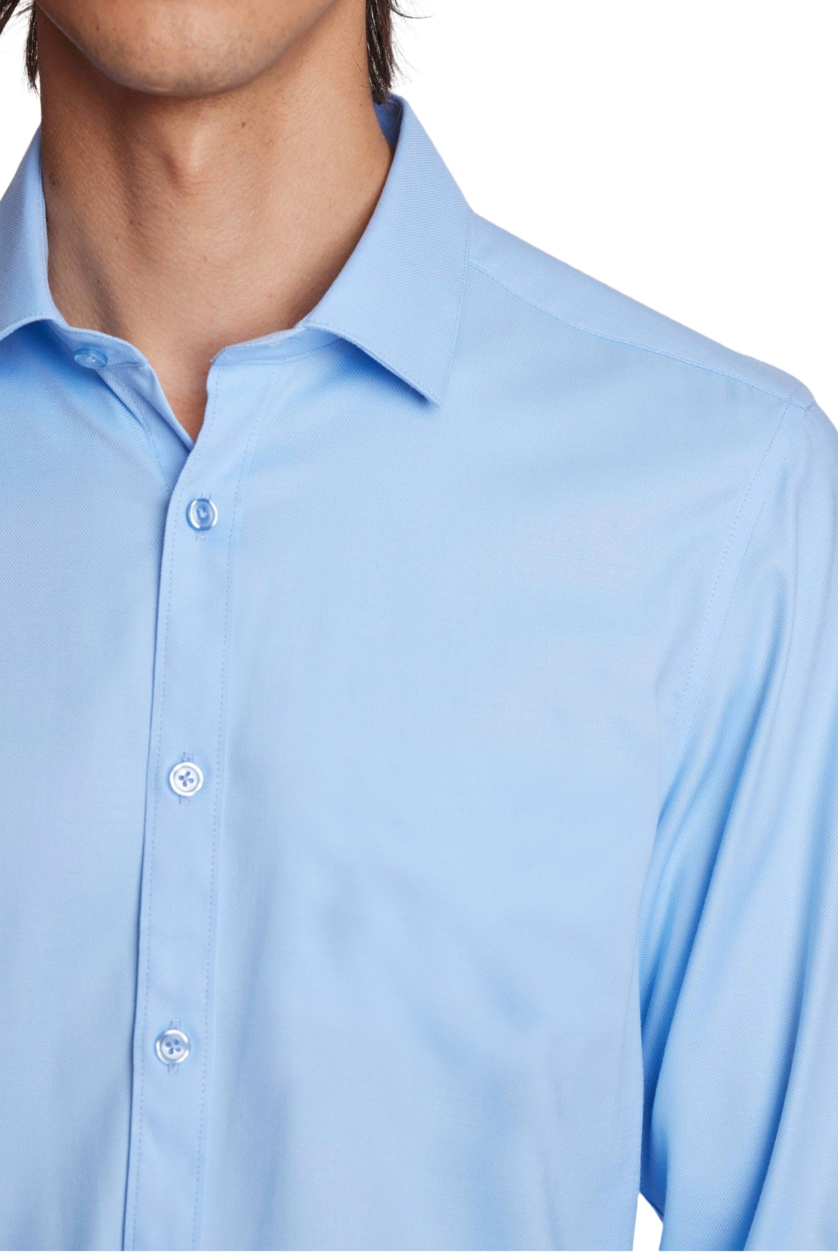 Samuel Spread Collar Shirt - Baby Blue