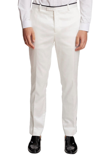 Sloane Tux Pants - slim - Soft White