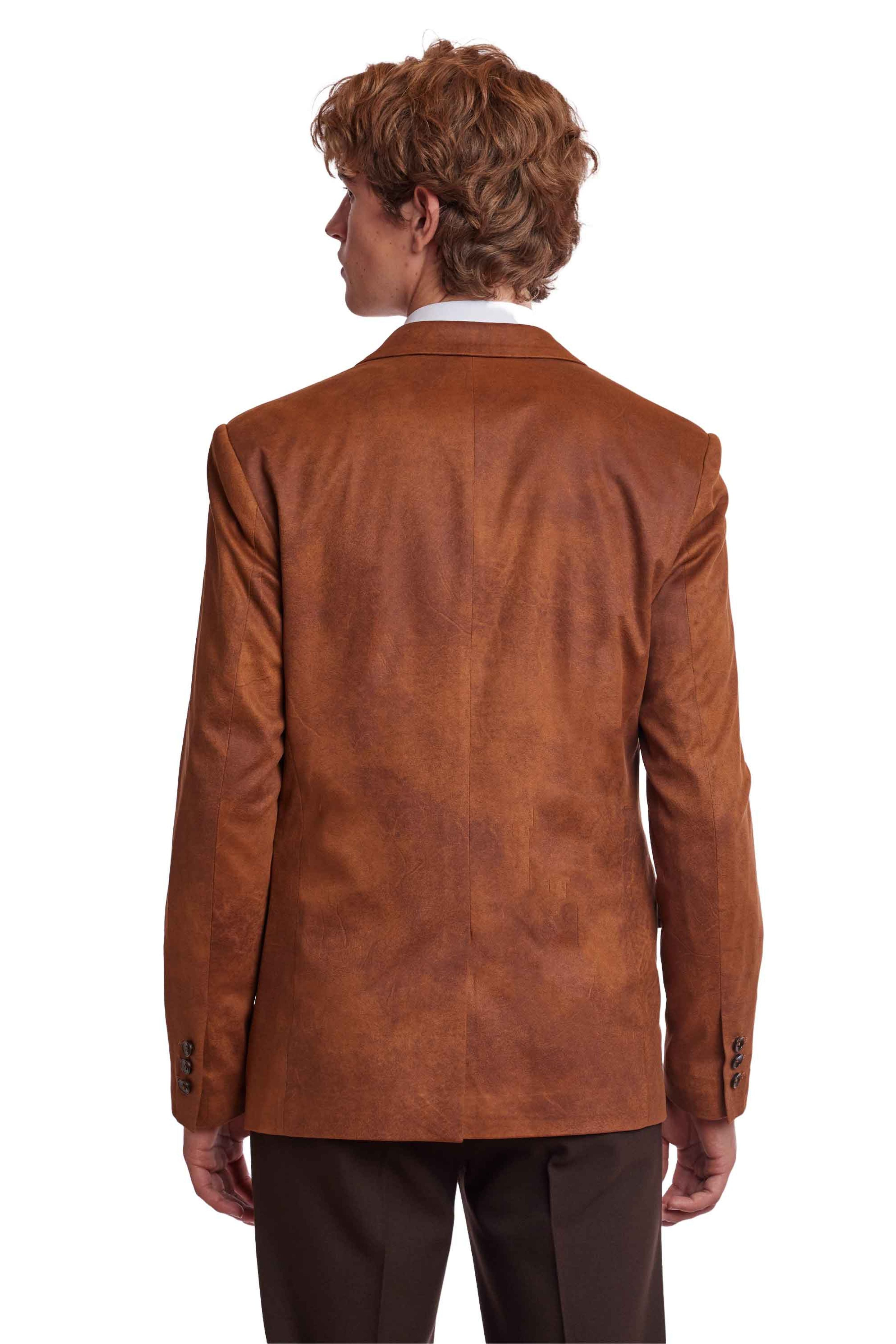 Erwin Sport Jacket - slim - Spiced Cognac Vegan Leather