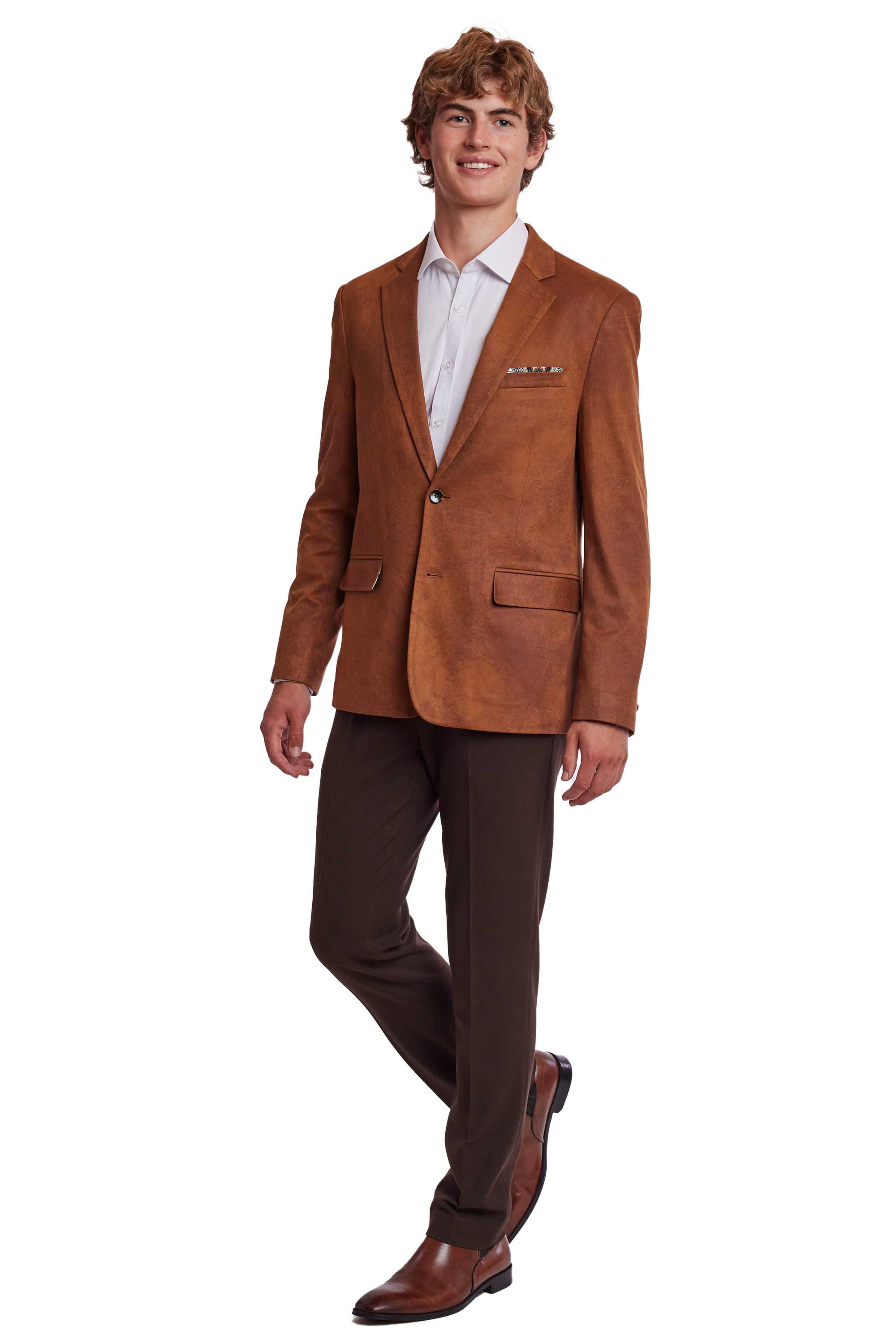 Erwin Sport Jacket - slim - Spiced Cognac Vegan Leather