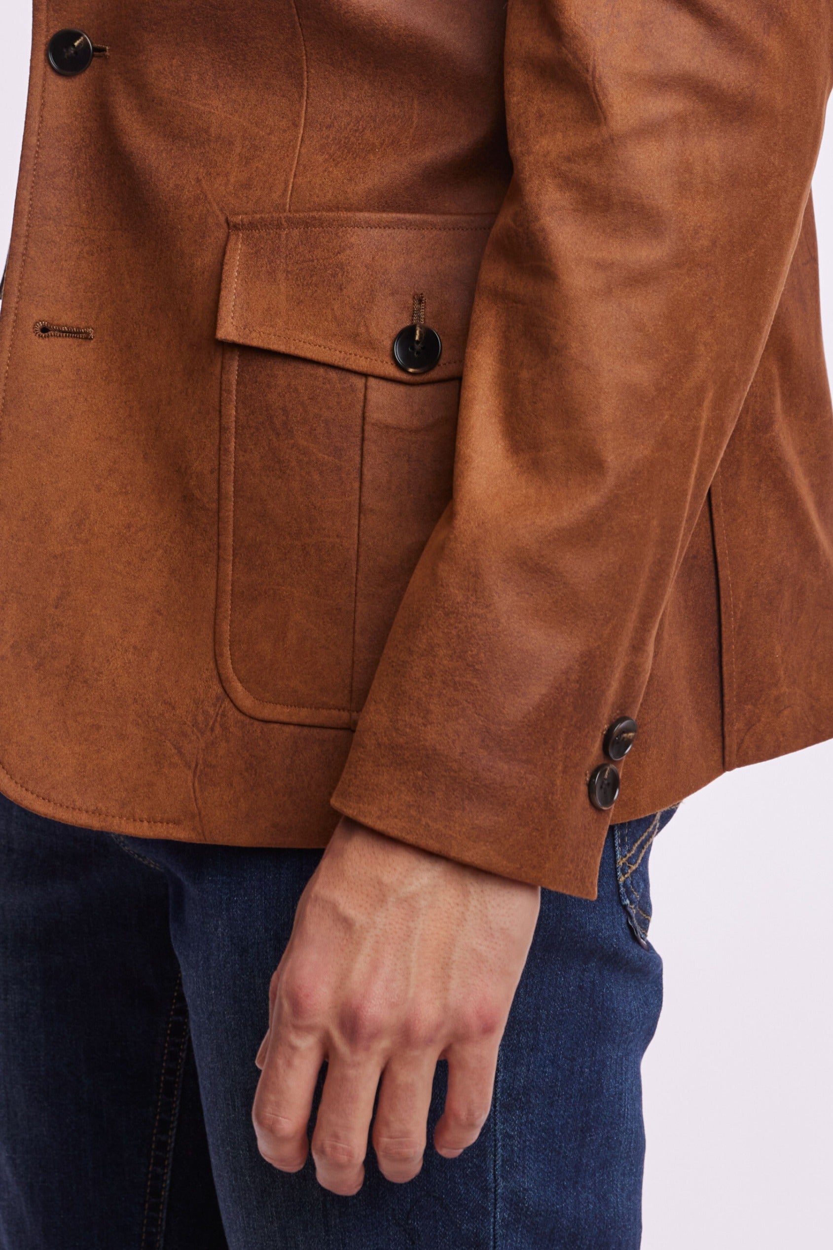 Erwin Sport Jacket - slim - Spiced Cognac Vegan Leather