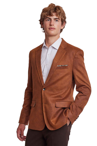 Erwin Sport Jacket - slim - Spiced Cognac Vegan Leather