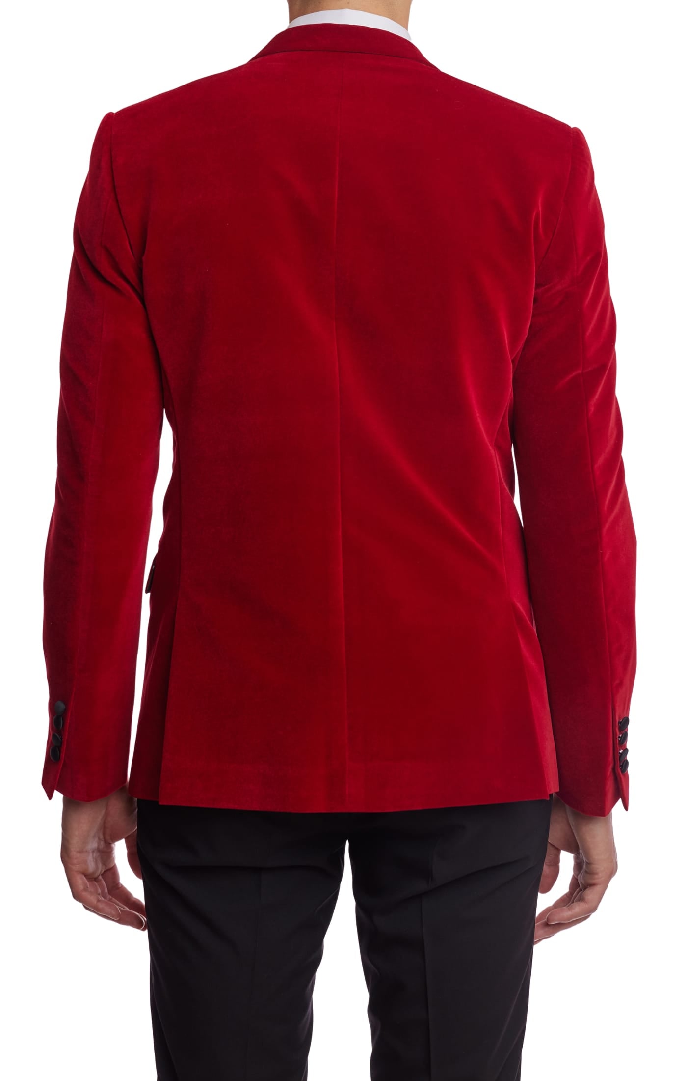 Osborne Notch Tux Jacket - slim - Red Velvet