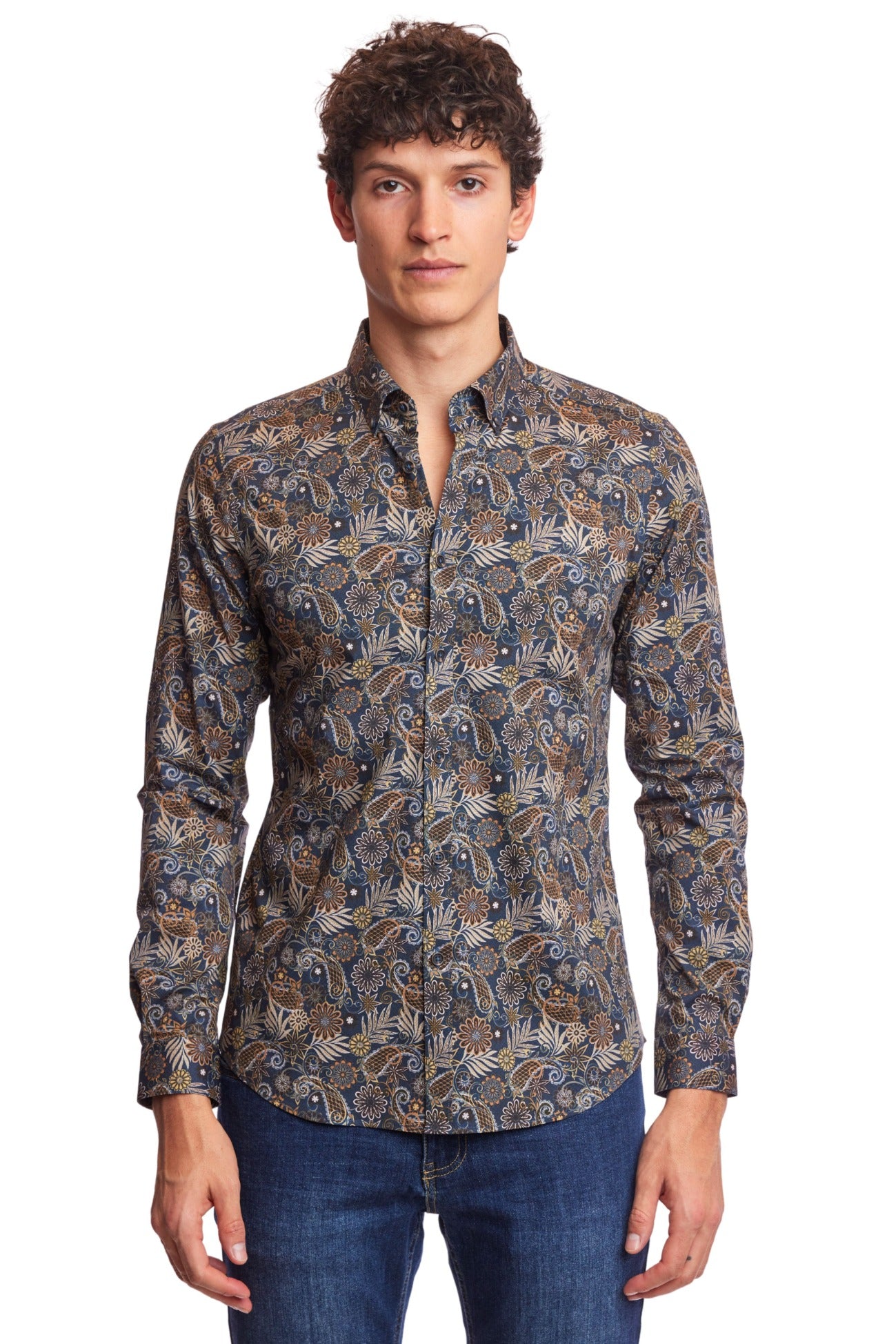 Brian Button Down Shirt - Spirograph