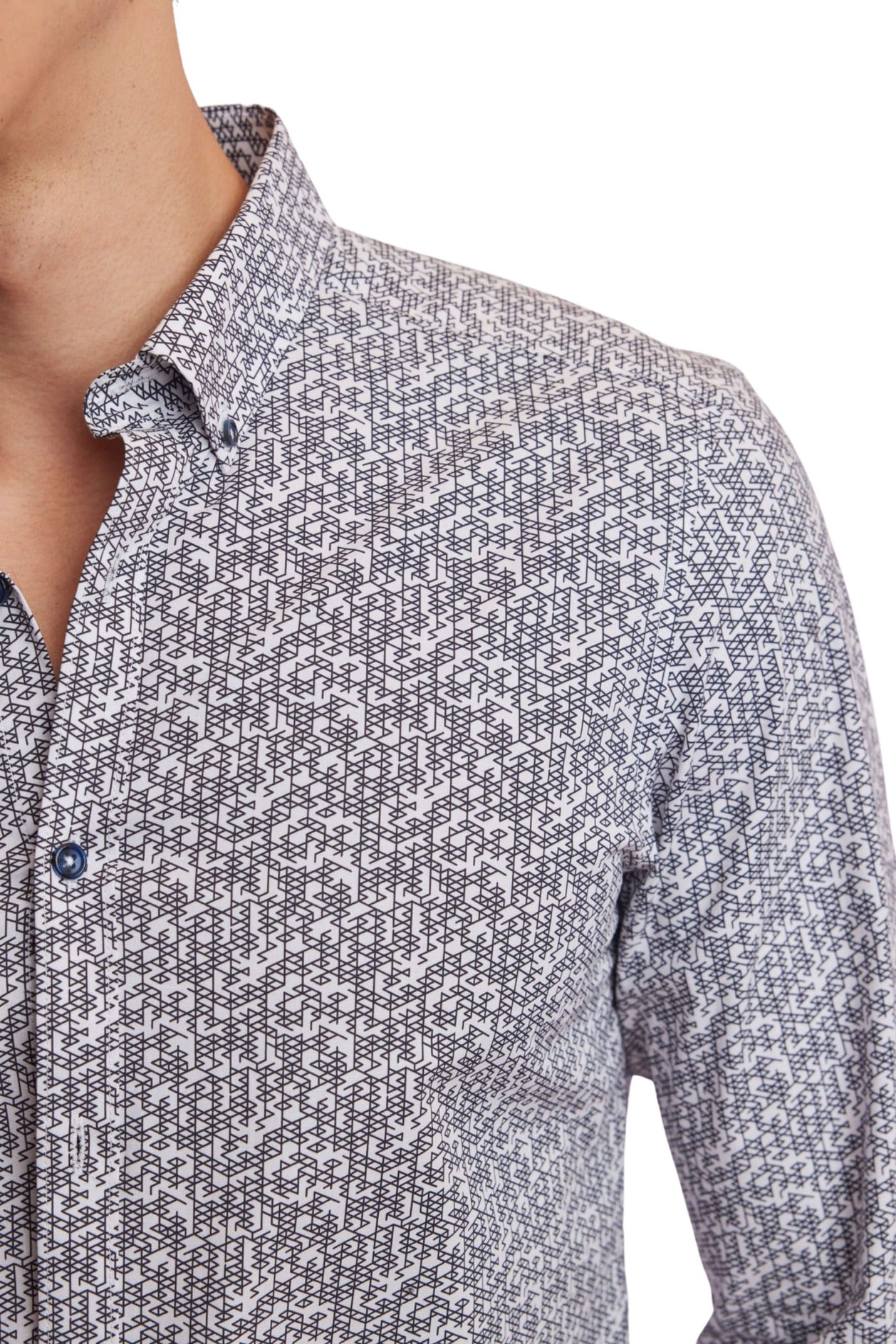 Brian Button Down Shirt - Navy Triangle