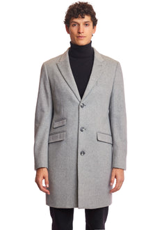  Peak Topcoat - slim - Grey Soft Touch