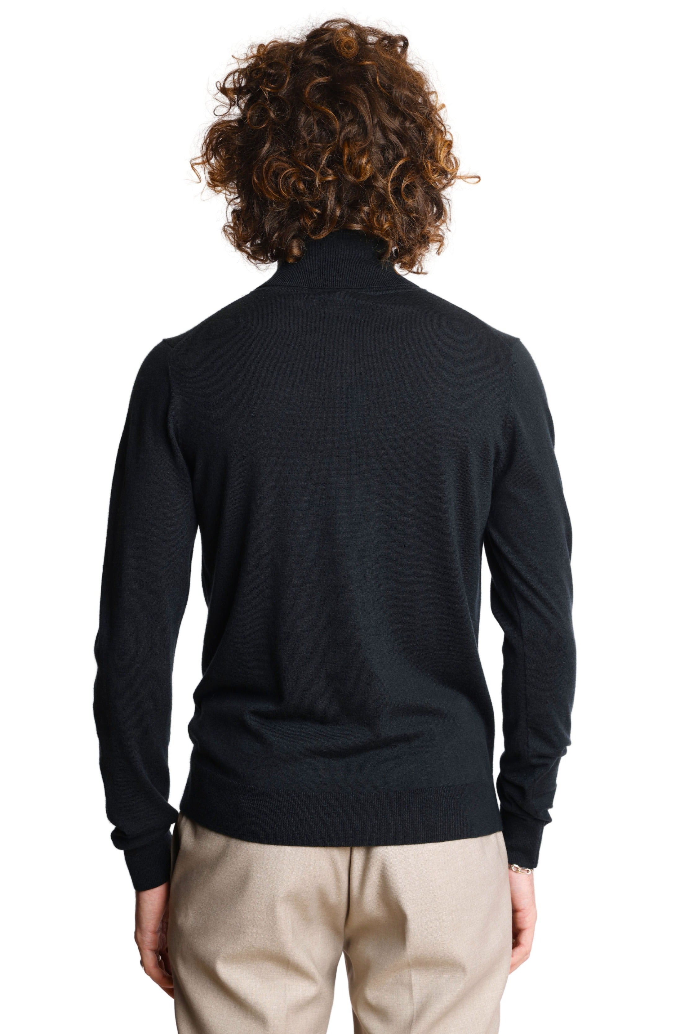 Luxe Fine Gauge Turtleneck - Dark Forest