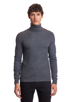  Micro Diamond Turtleneck - Storm