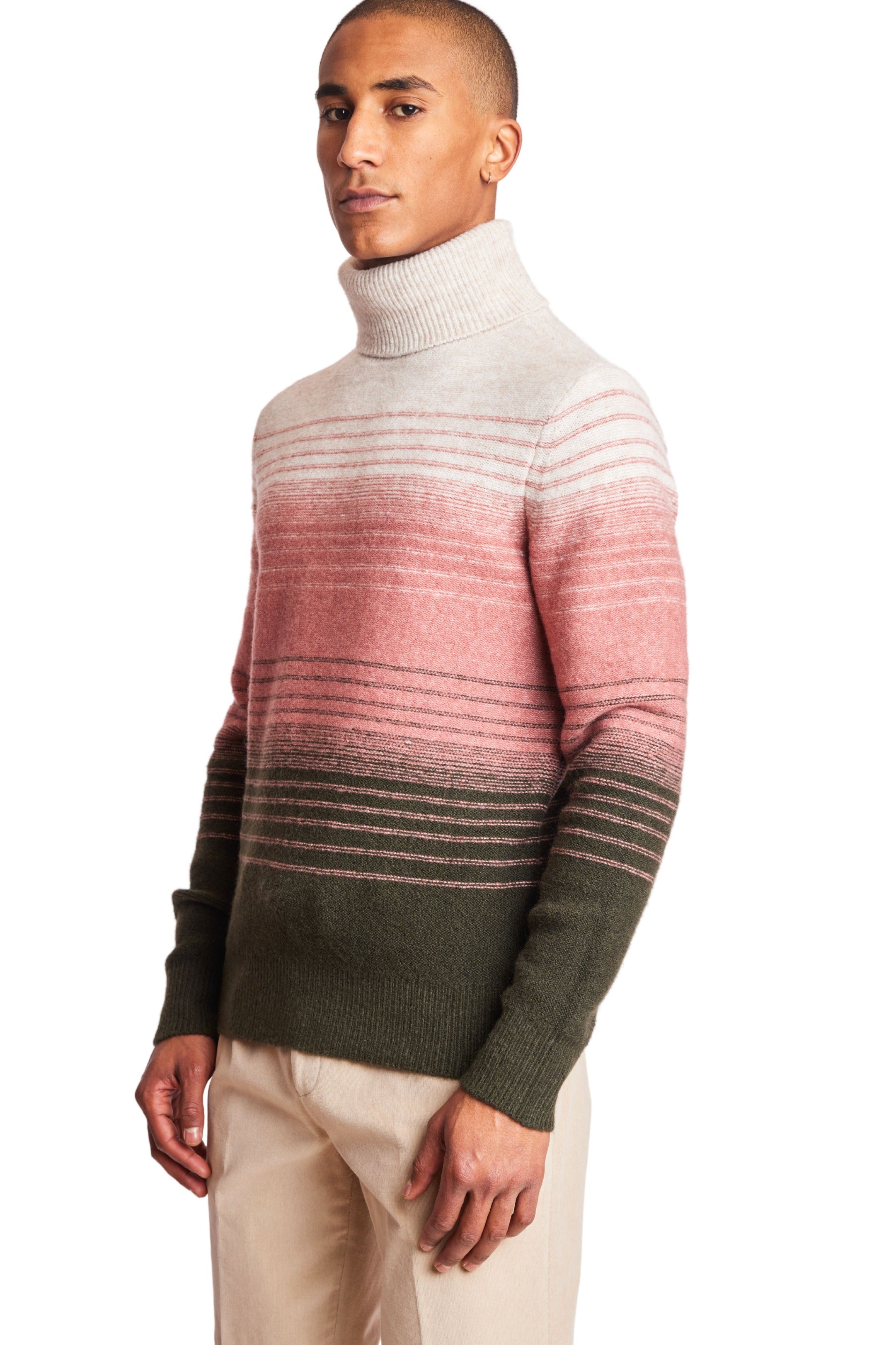 Soft Hombre Chunky Turtleneck - Pink Sage