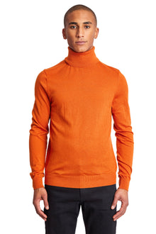  Luxe Fine Gauge Turtleneck - Marmalade