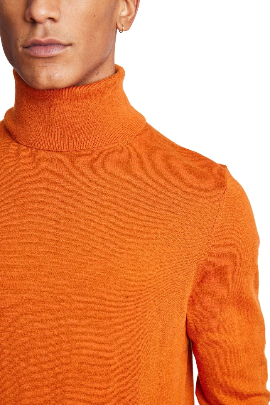 Luxe Fine Gauge Turtleneck - Marmalade