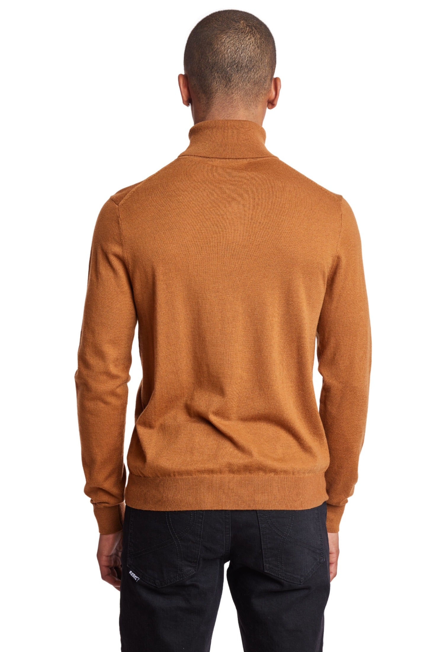 Luxe Fine Gauge Turtleneck - Caramello