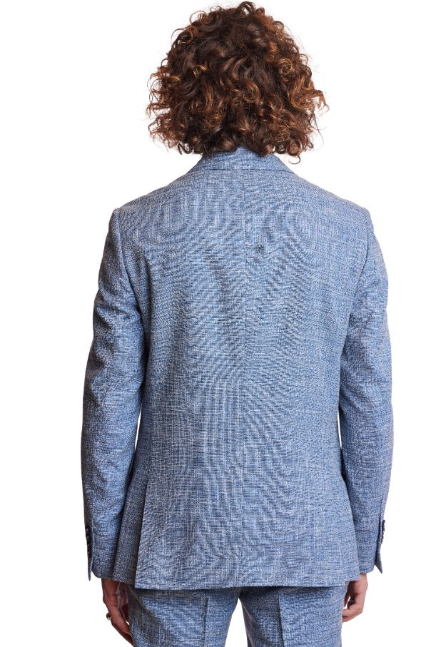 Ashton Peak Jacket - slim - Lt Blue White Texture