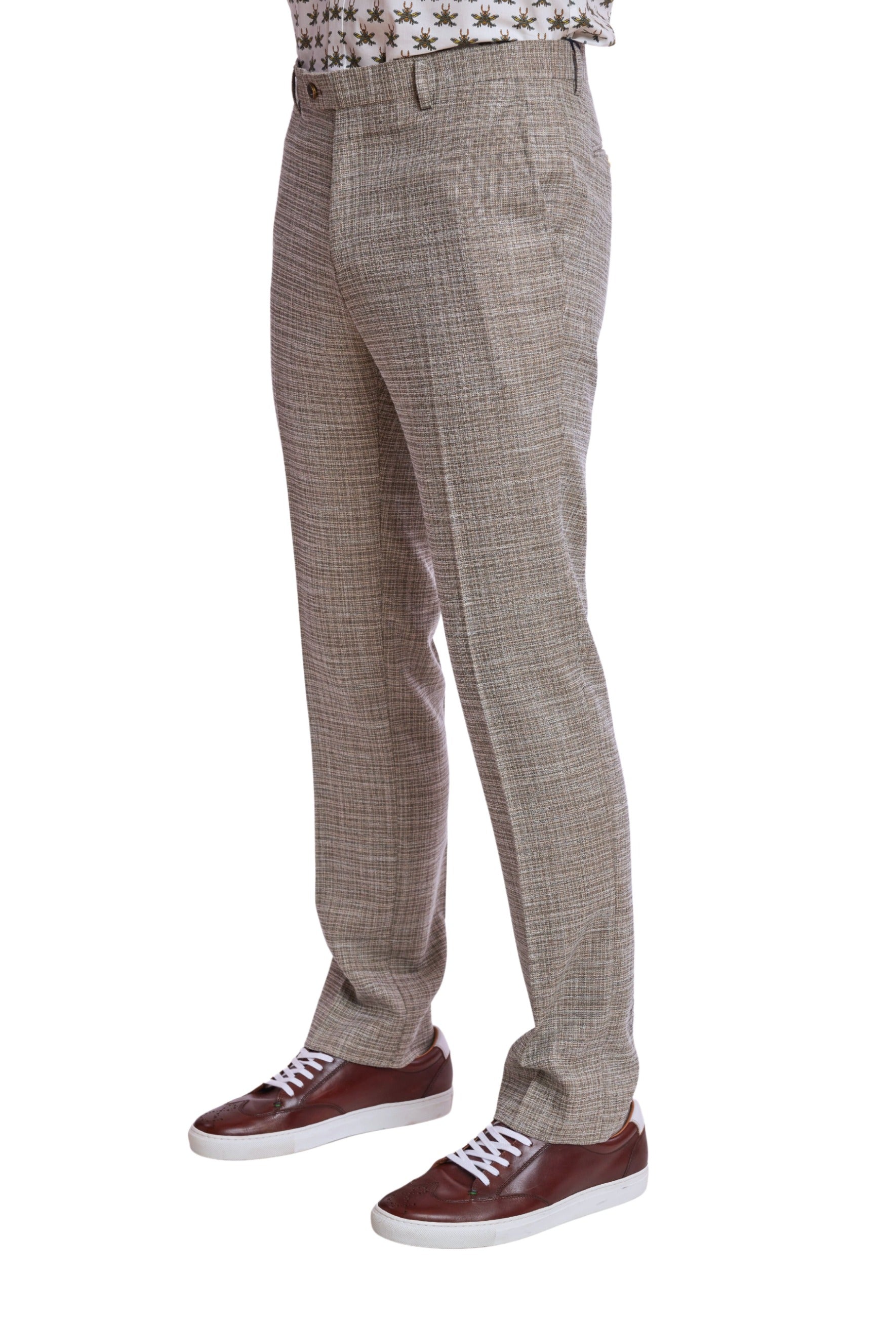 Downing Pants - slim - Sage Cream Texture – Paisley & Gray