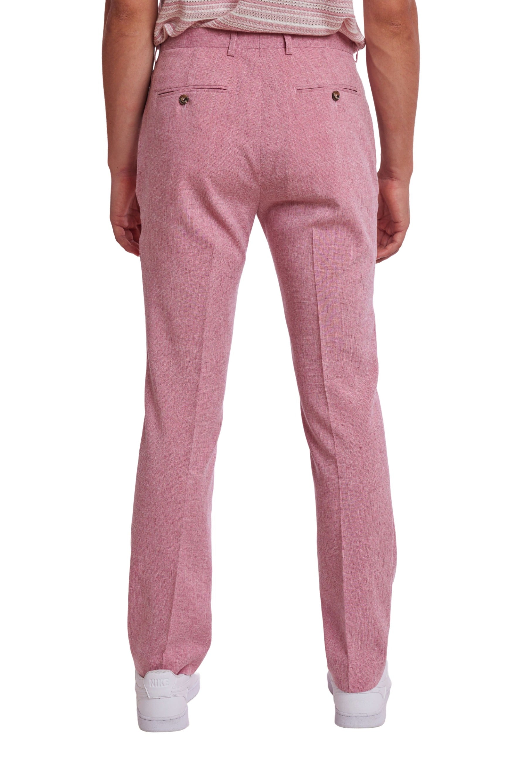 Downing Pants - slim - Pink Melange