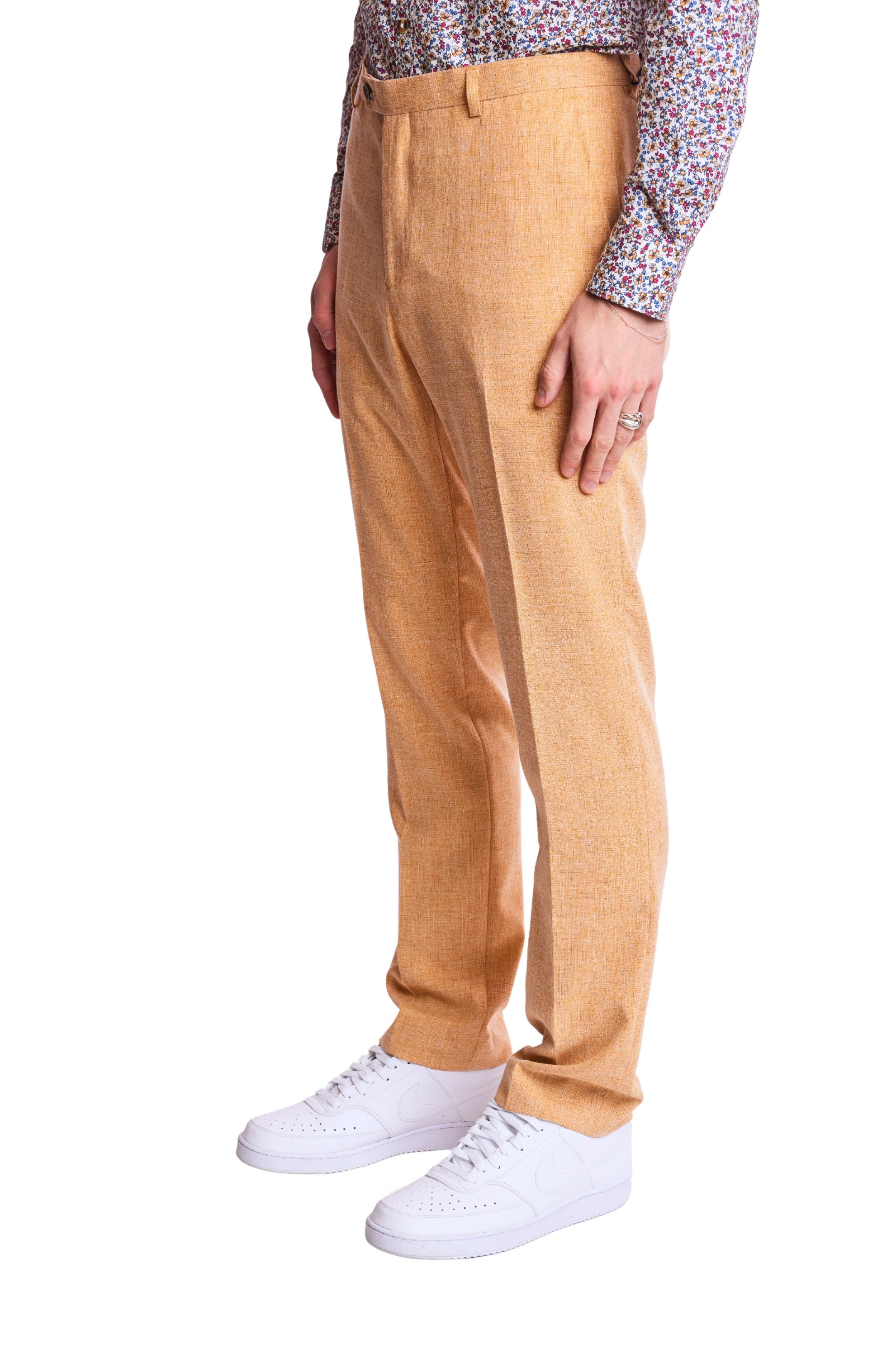 Downing Pants - slim - Mustard Melange