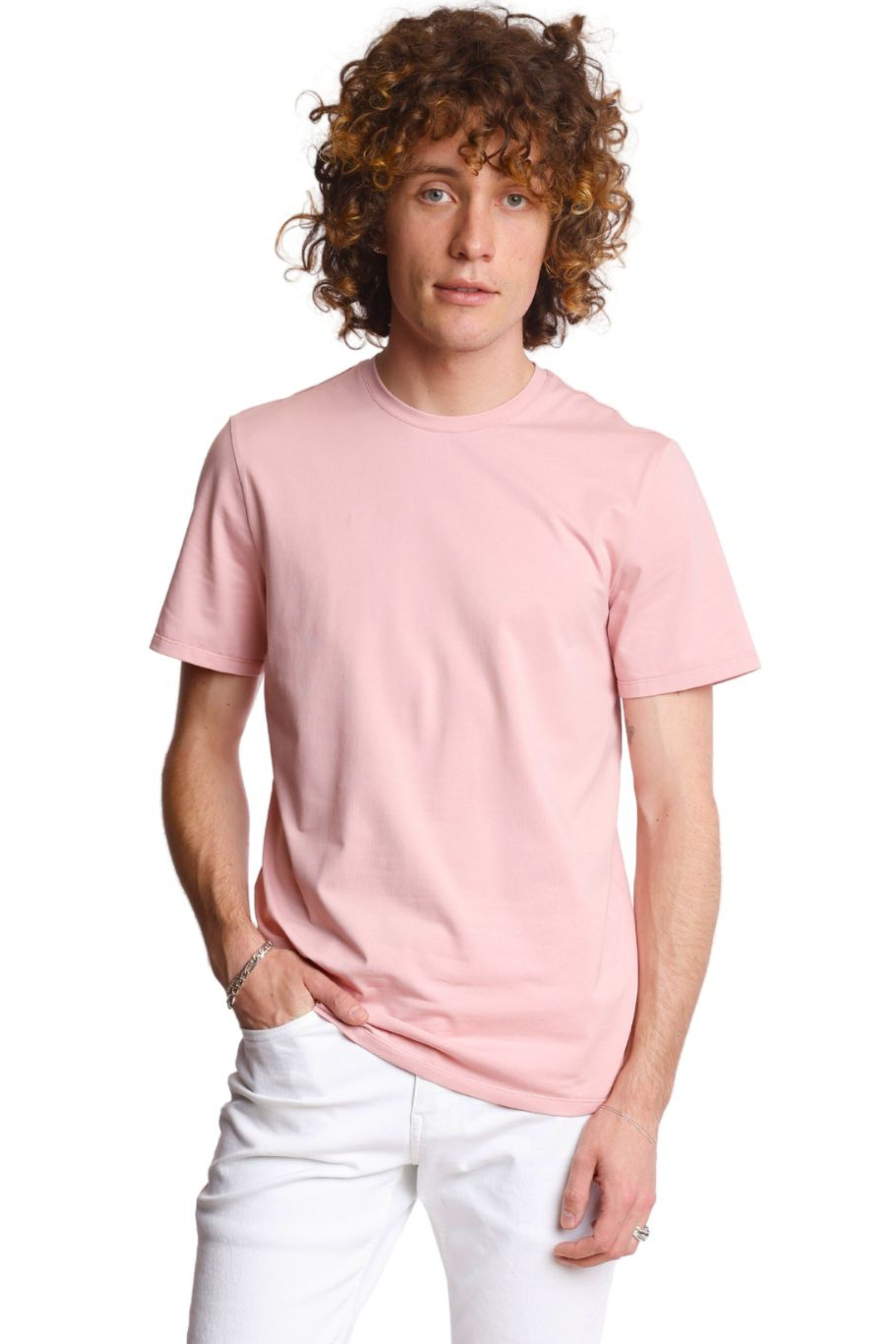 Lucas Crewneck T-Shirt - Dusty Pink