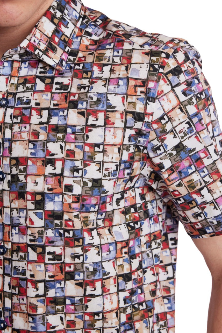 S/S Sawyer shirt - Colorful Squares