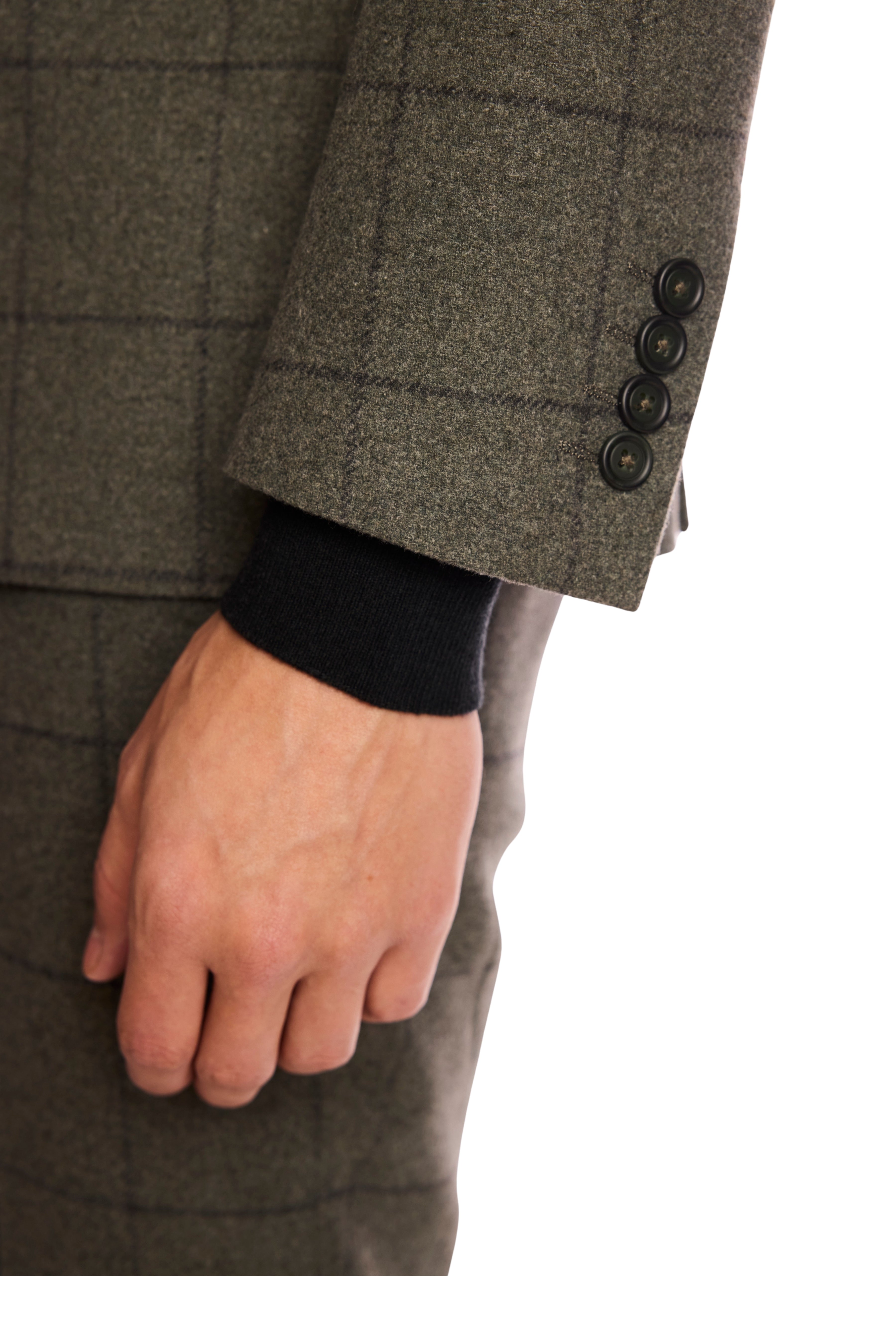 Dover Notch Jacket - slim - Sage Windowpane