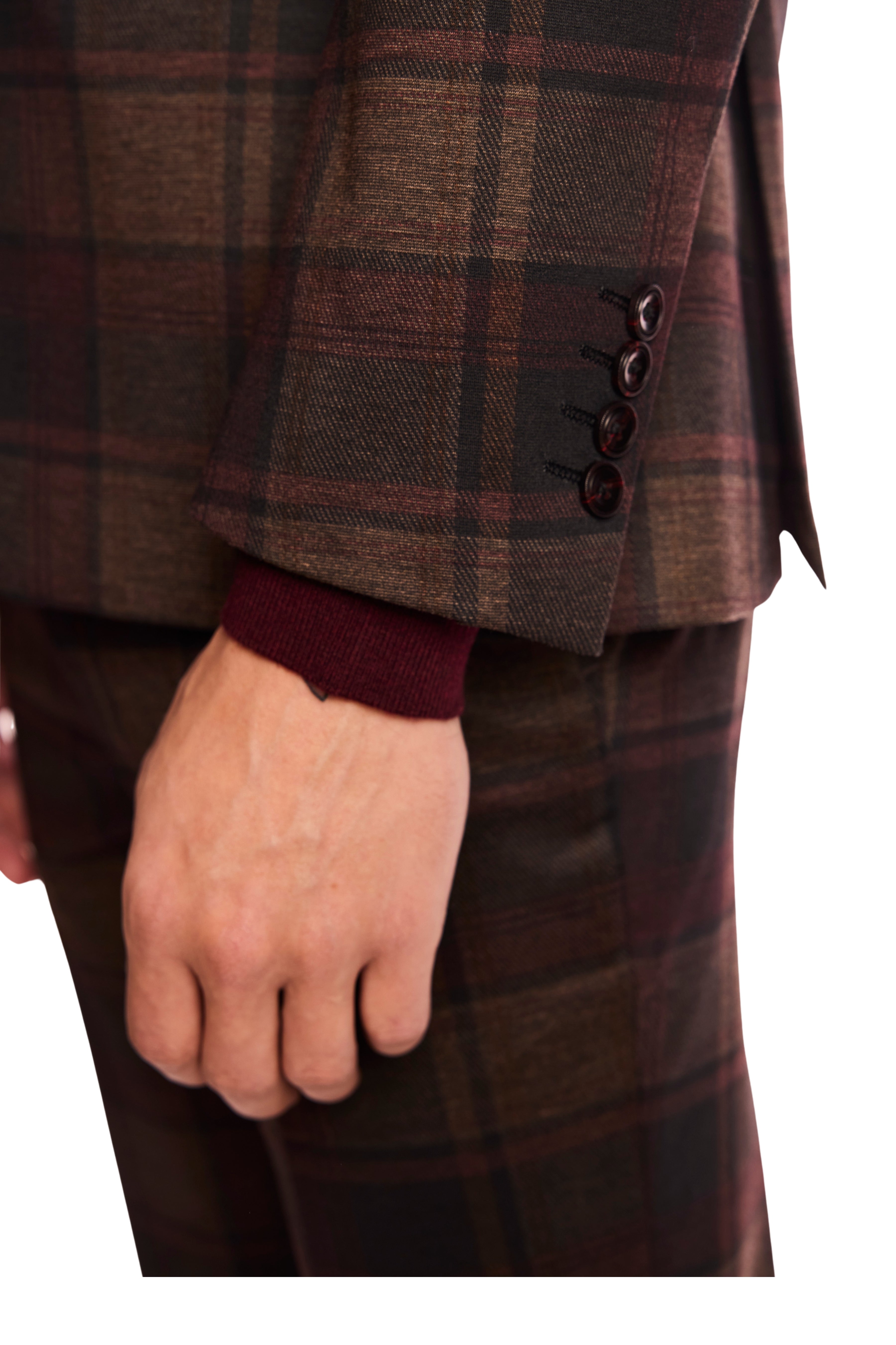 Dover Notch Jacket - slim - Boysenberry Plaid