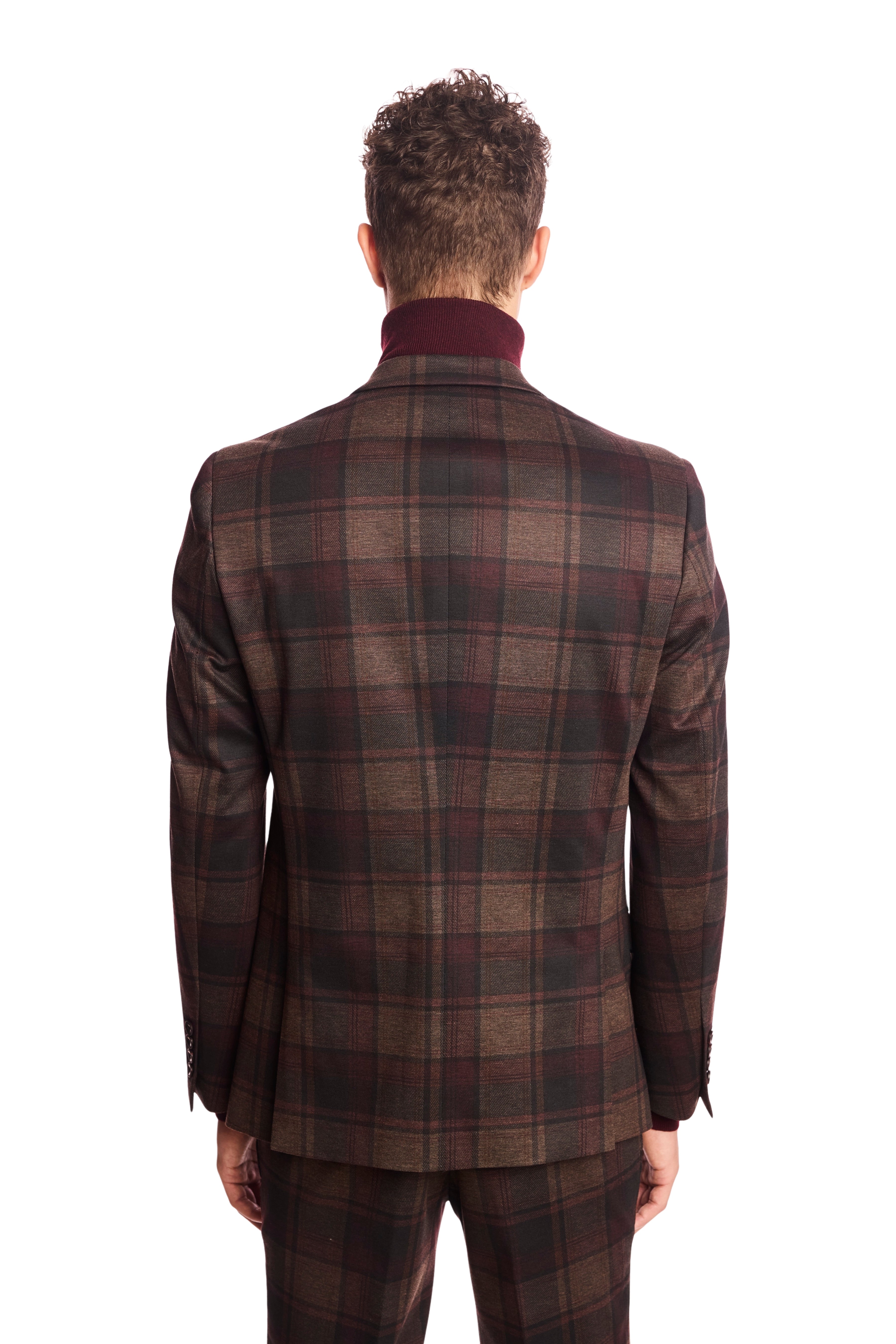 Dover Notch Jacket - slim - Boysenberry Plaid