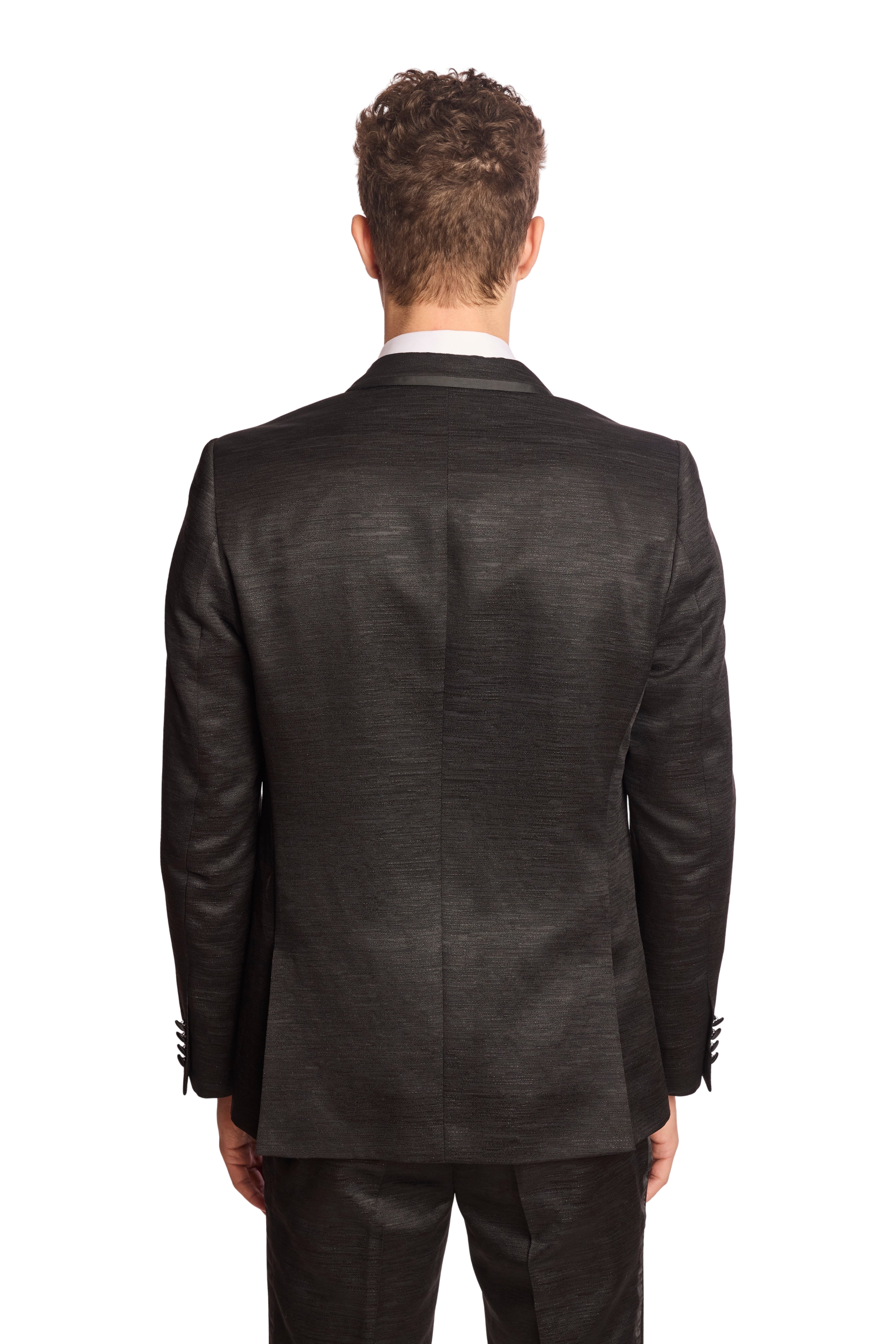 Grosvenor Peak Tux Jacket - slim - Black Jacquard