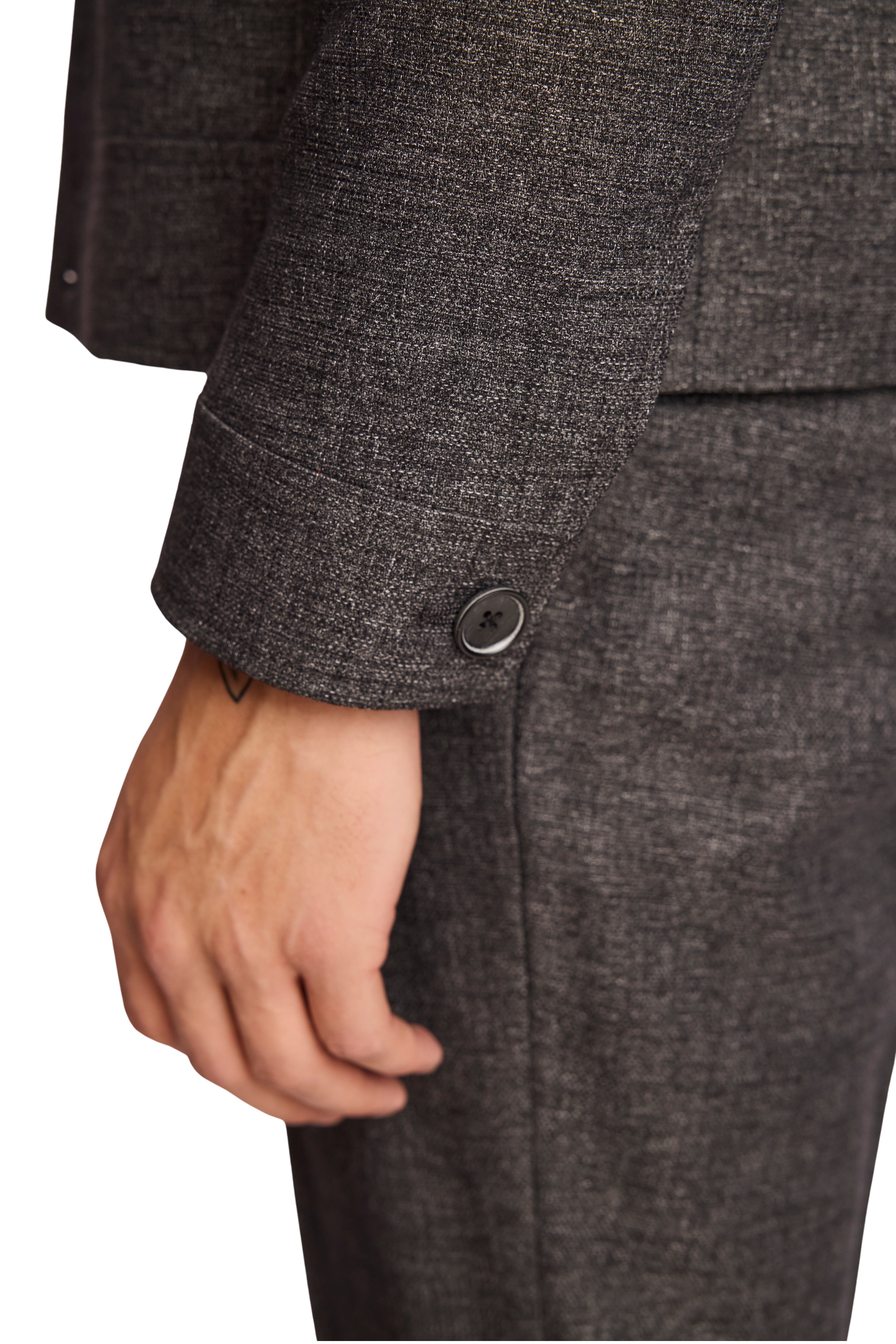 Hilo Button Jacket - Charcoal