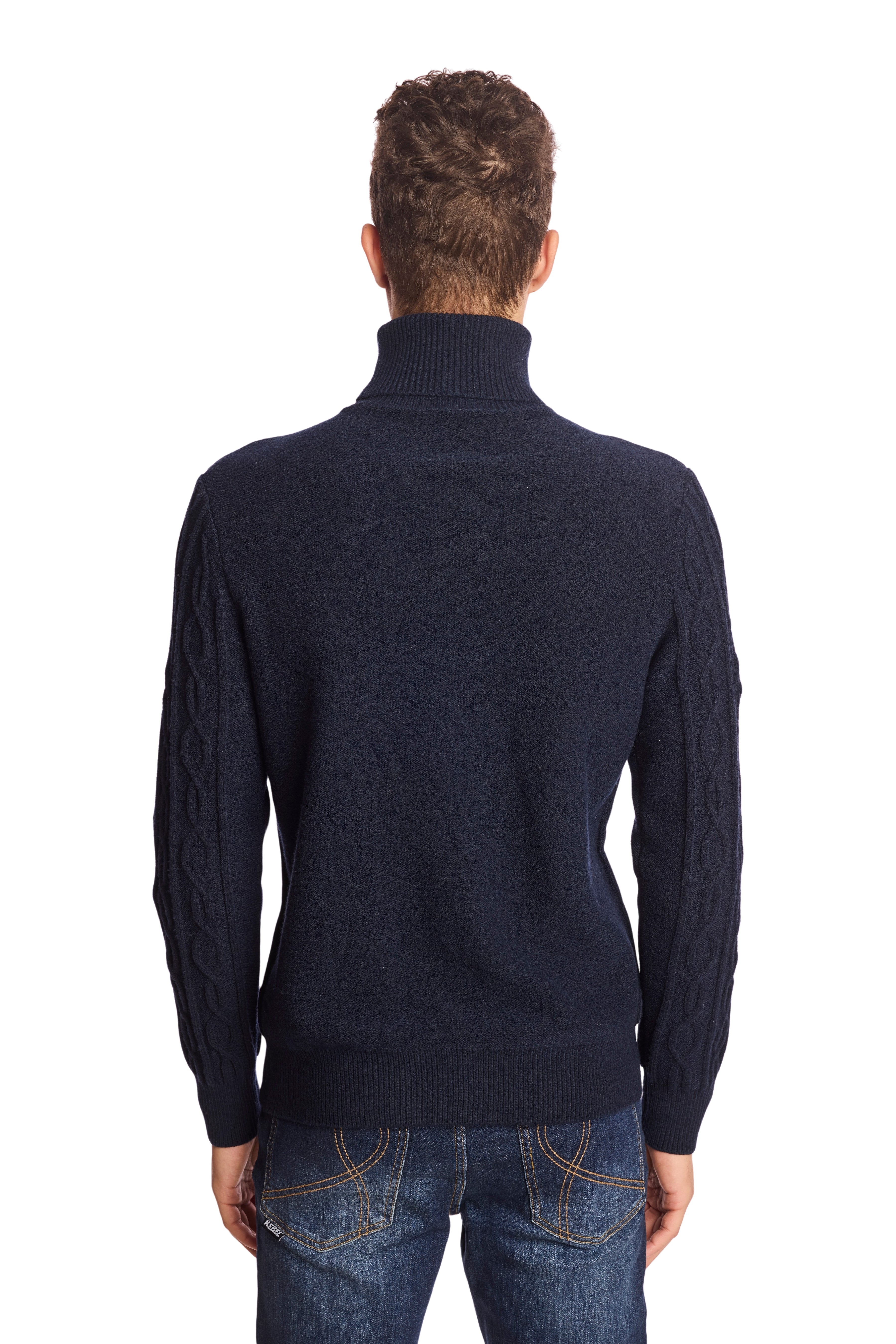 Chunky Turtleneck - Sapphire Navy