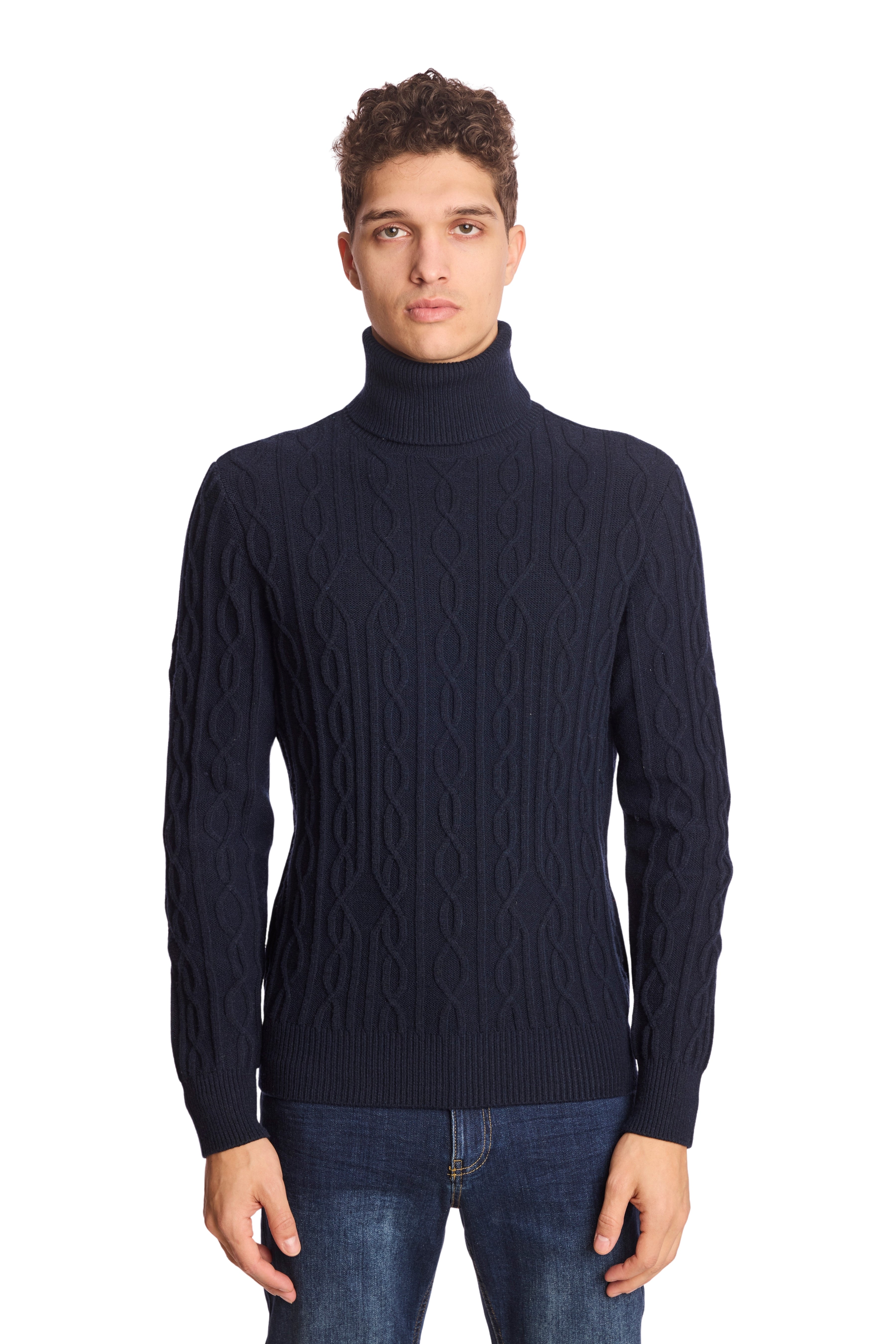 Chunky Turtleneck - Sapphire Navy