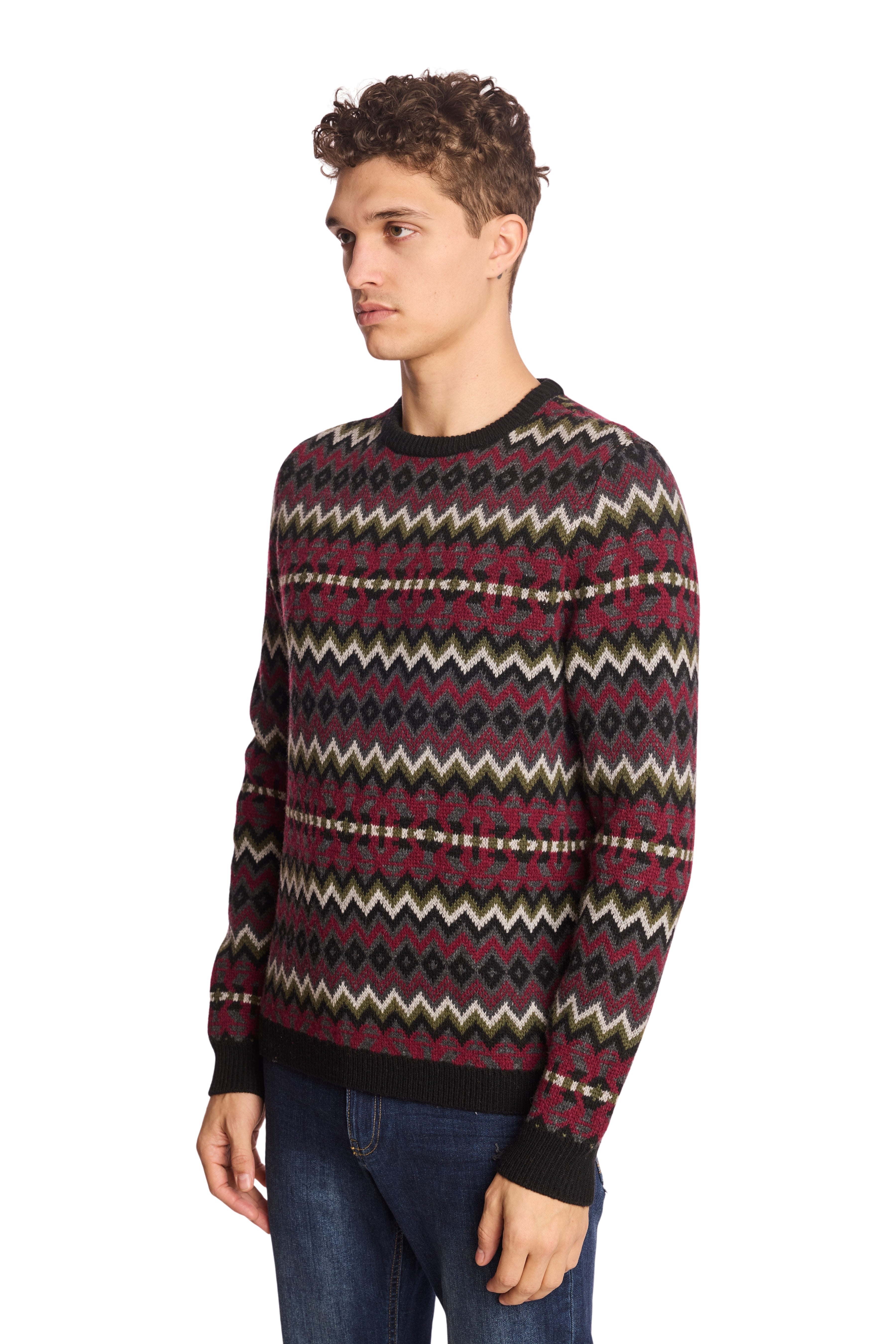 Crewneck Sweater - Black Cherries