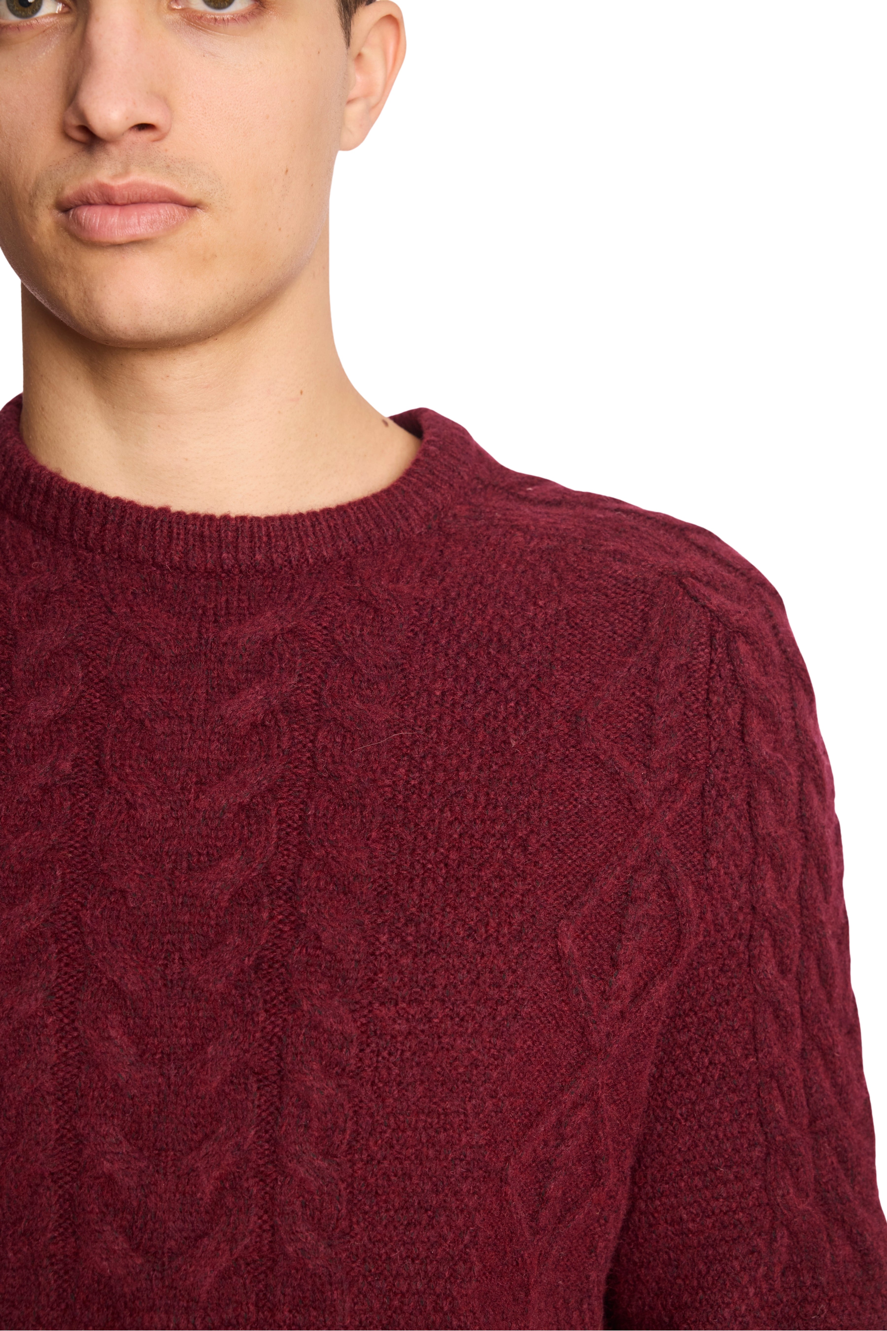 Crewneck Sweater - Dark Maroon