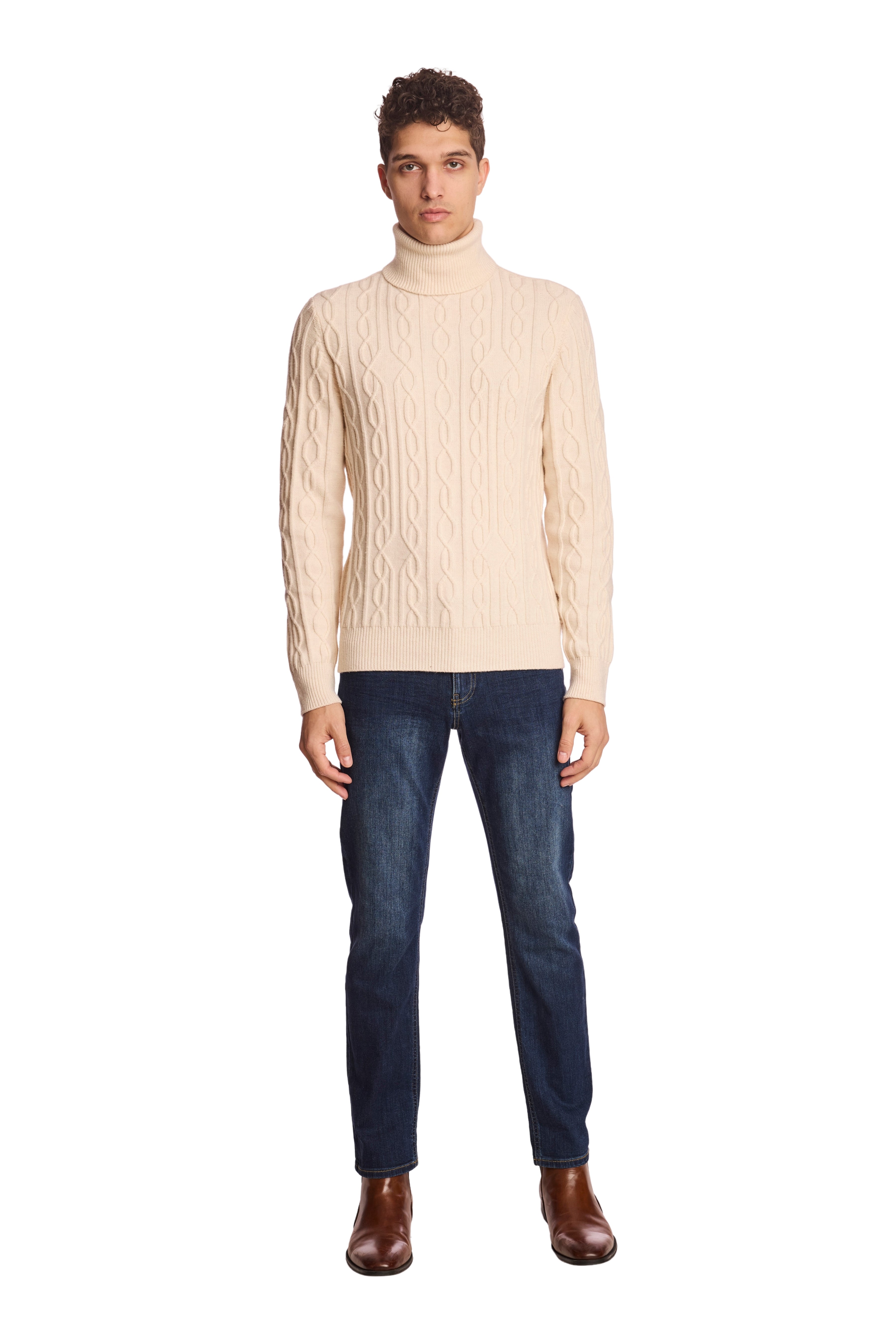 Chunky Turtleneck - Bone