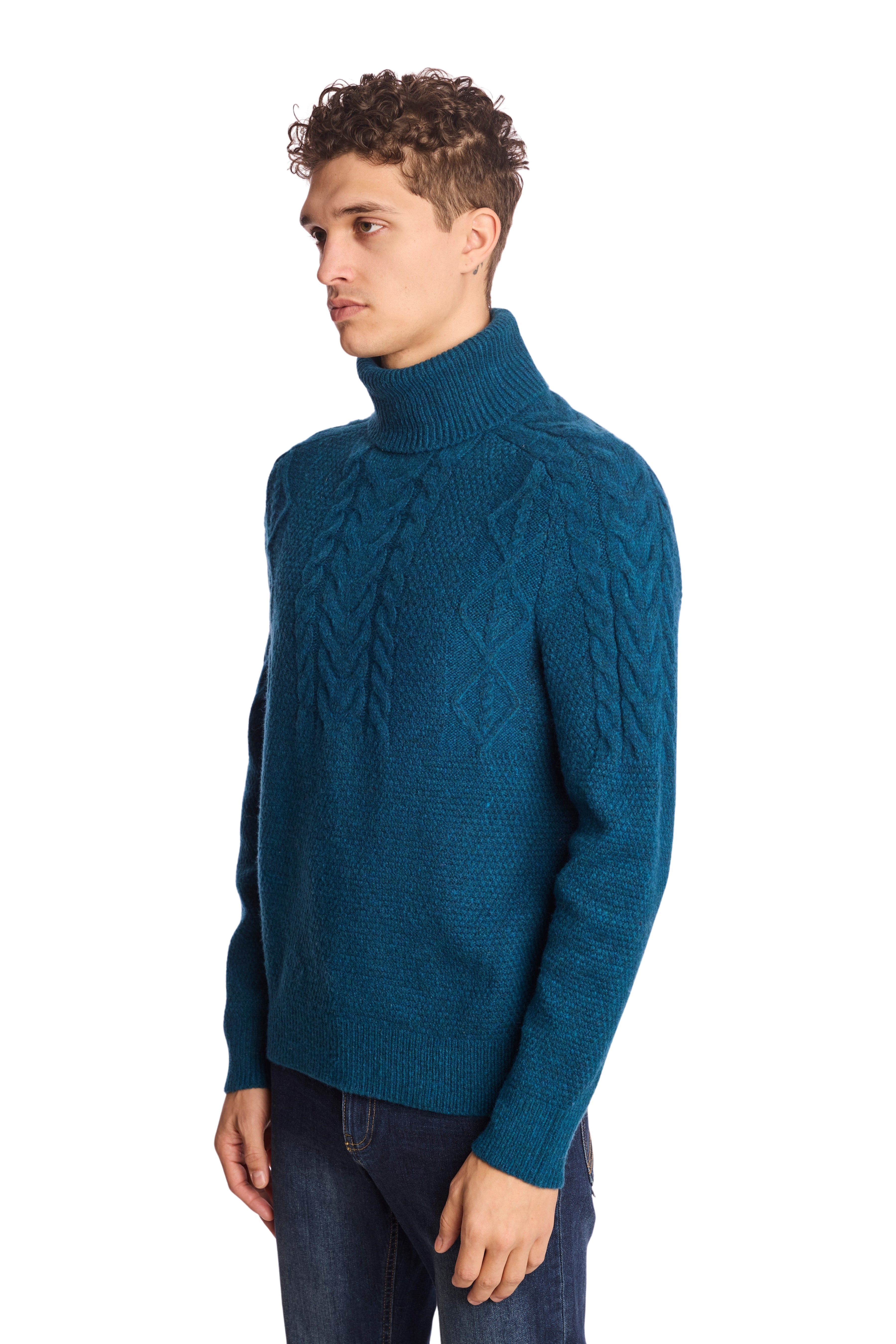 Chunky Turtleneck - Blue Whisp