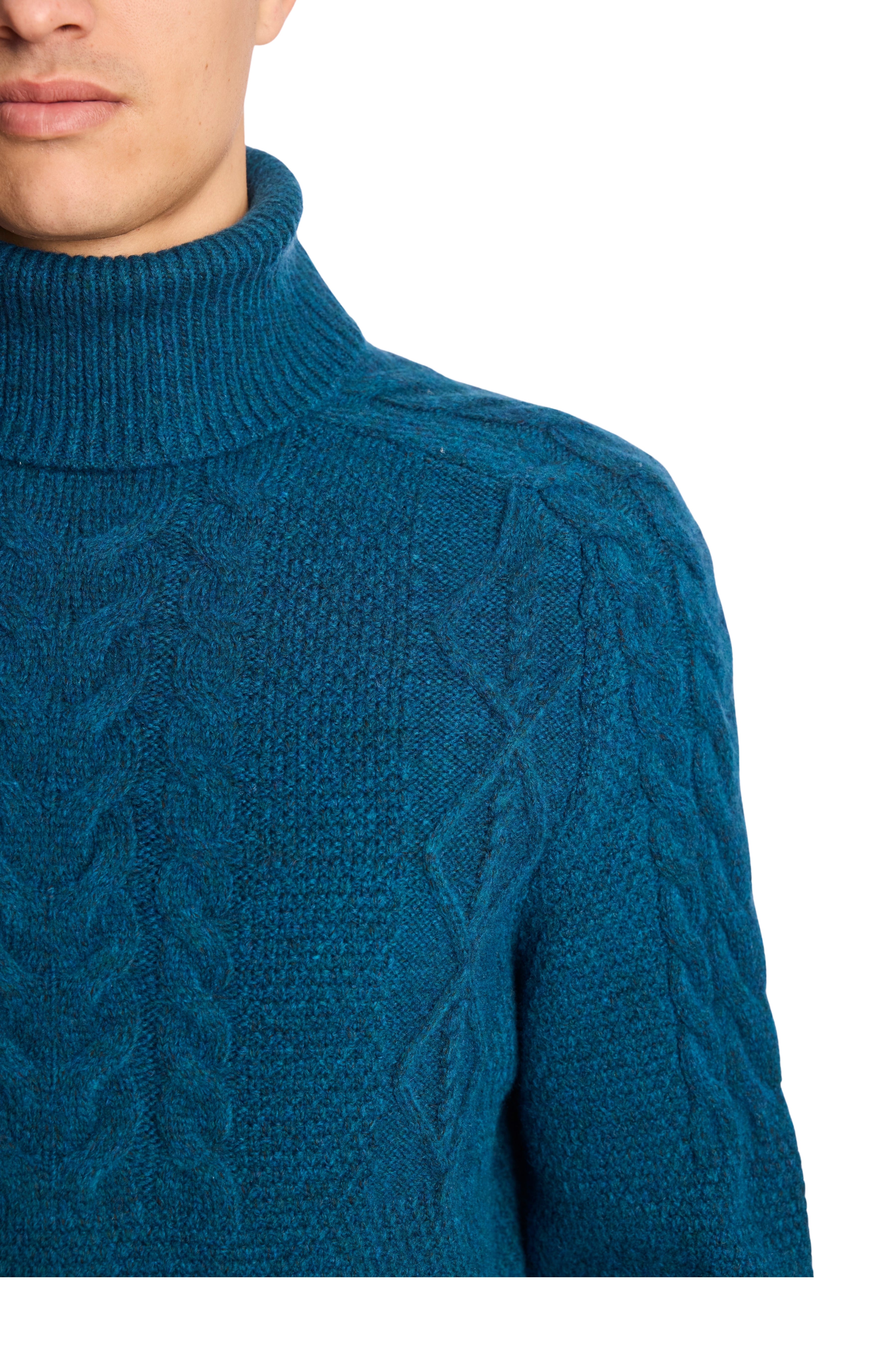 Chunky Turtleneck - Blue Whisp