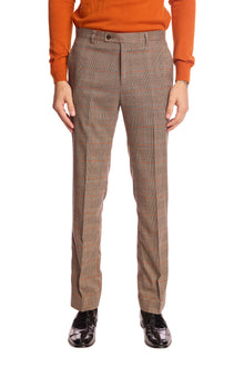  Downing pants - slim - Orange Pop Prince of Wales